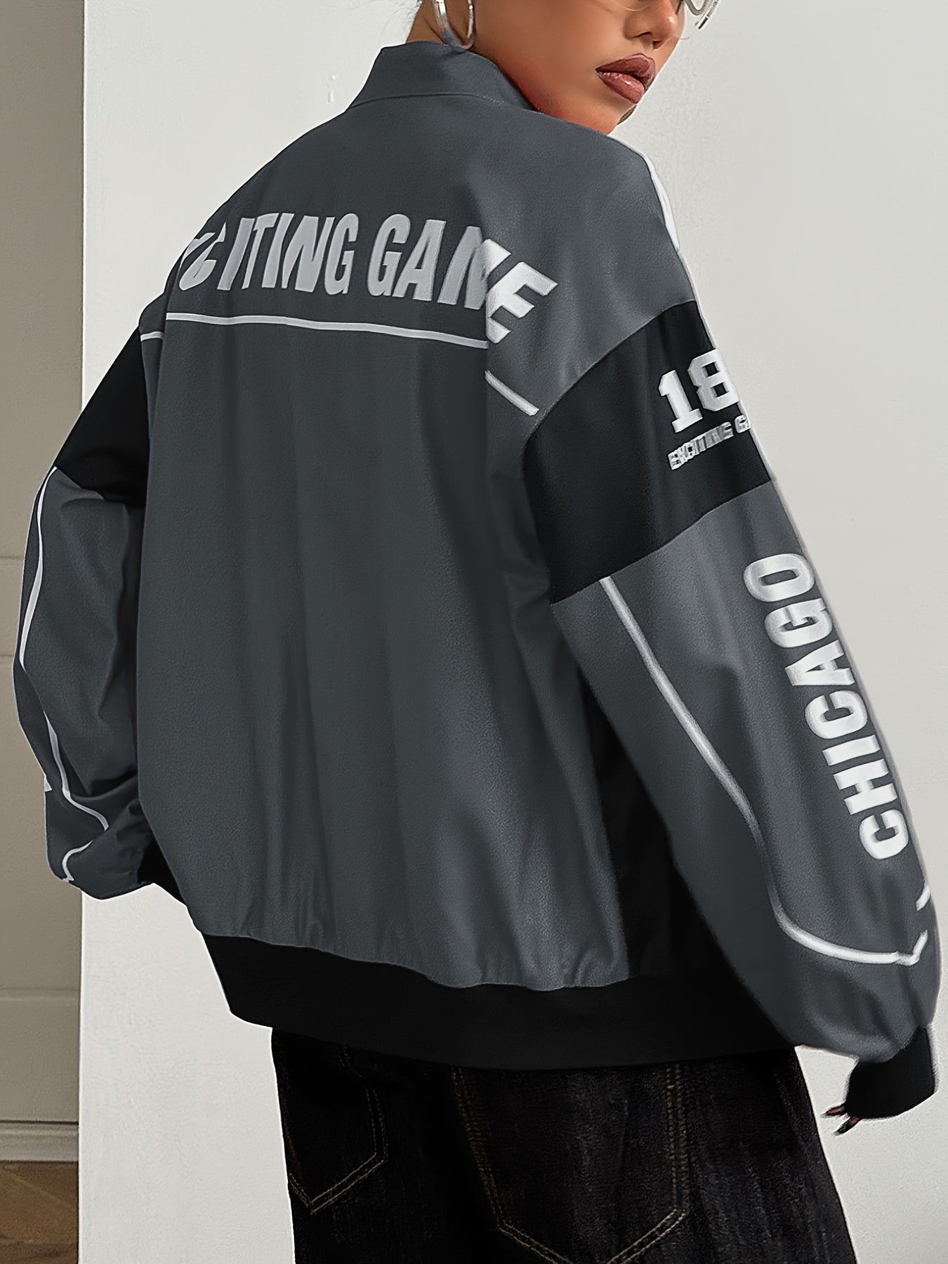 Women'S Vintage-Inspired Bomber Jacket