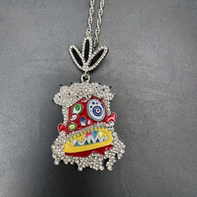 Colorful Enamel Pendant Necklace
