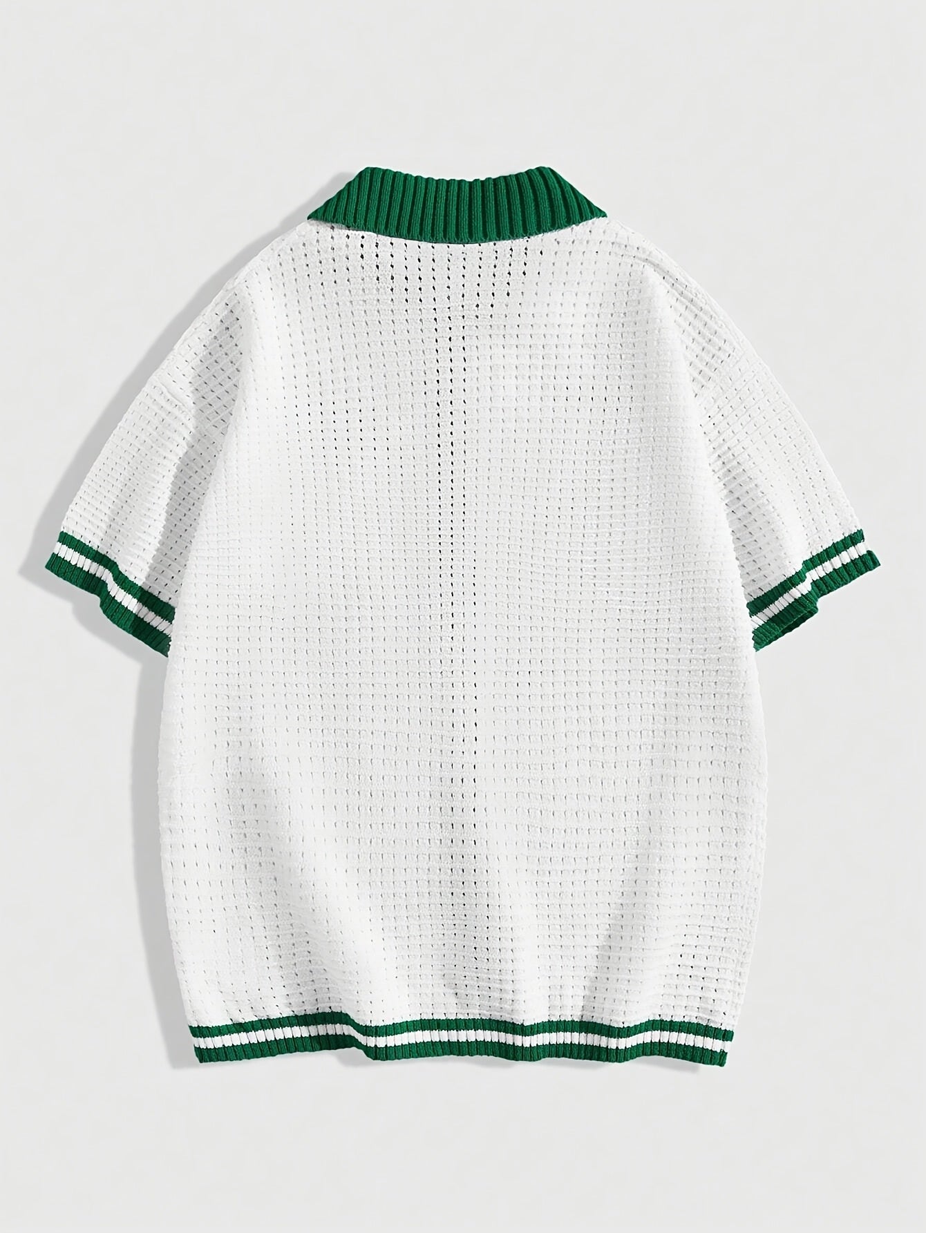 Men's Casual Short Sleeve Knit Sweater