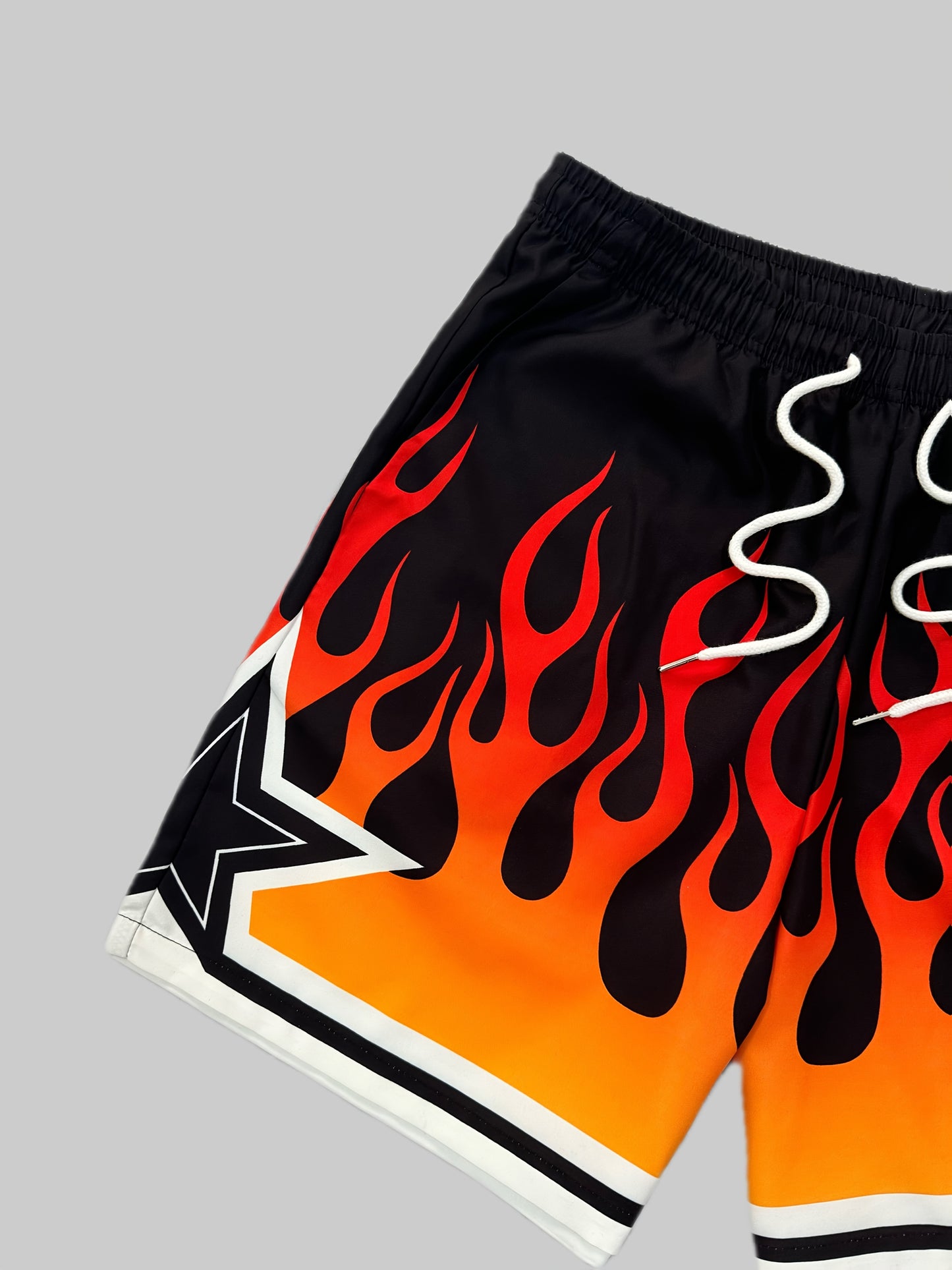 Men's Three-Piece Set Printed Beach Shorts