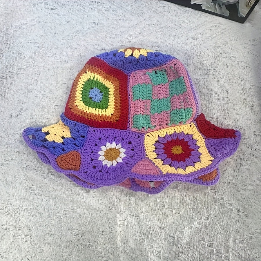Handmade Crochet Flower Bucket Hat