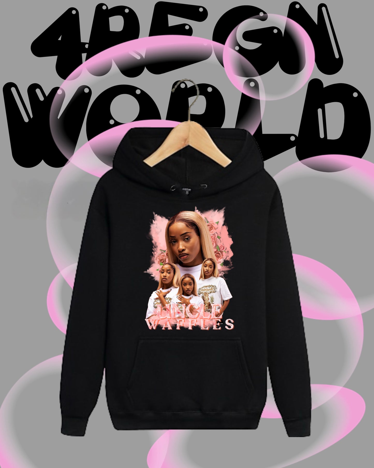 Graphic Hoodie Uncle Waffles