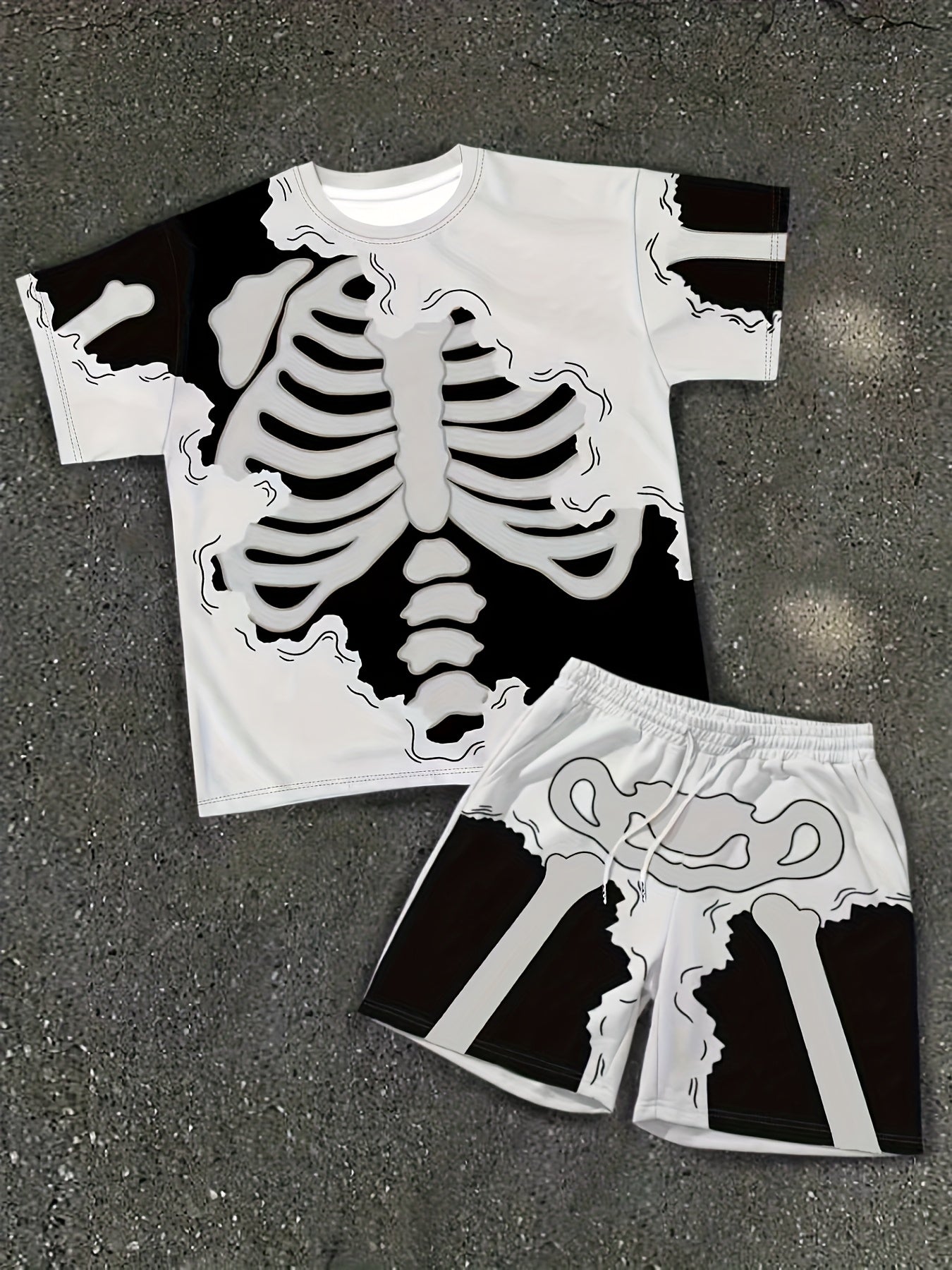 2pcs Men's T-Shirt and Shorts Set