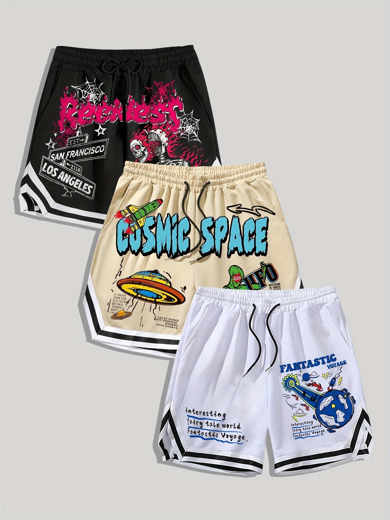 Men's Shorts 3pcs Set