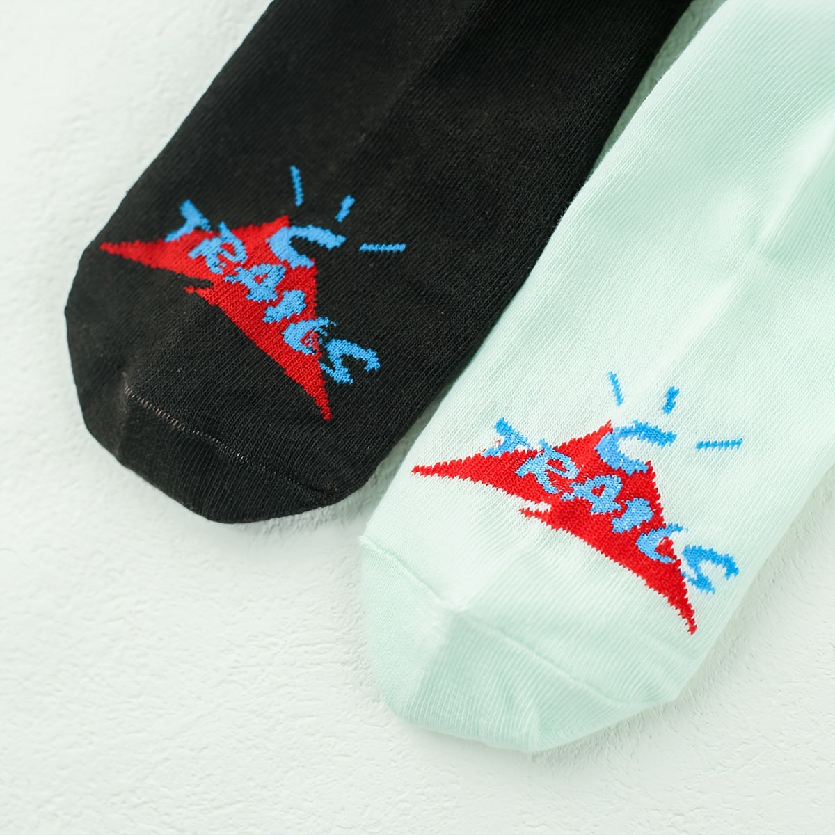 Travis Scott Cactus Jack Two Pairs of Color-Mixed Mid-Calf Socks