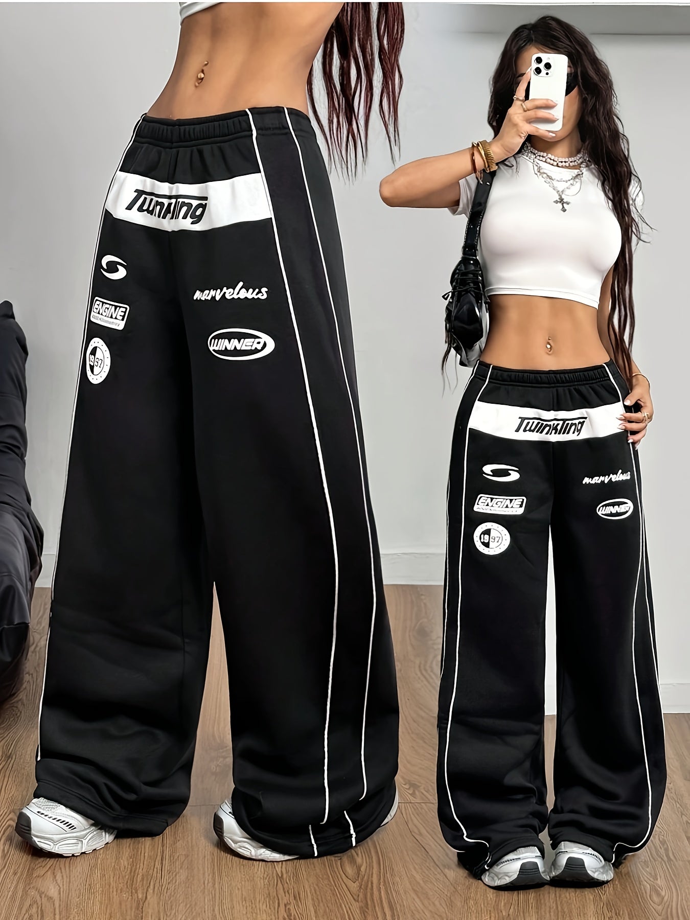 Women's Y2K Summer Wide-Leg Pants