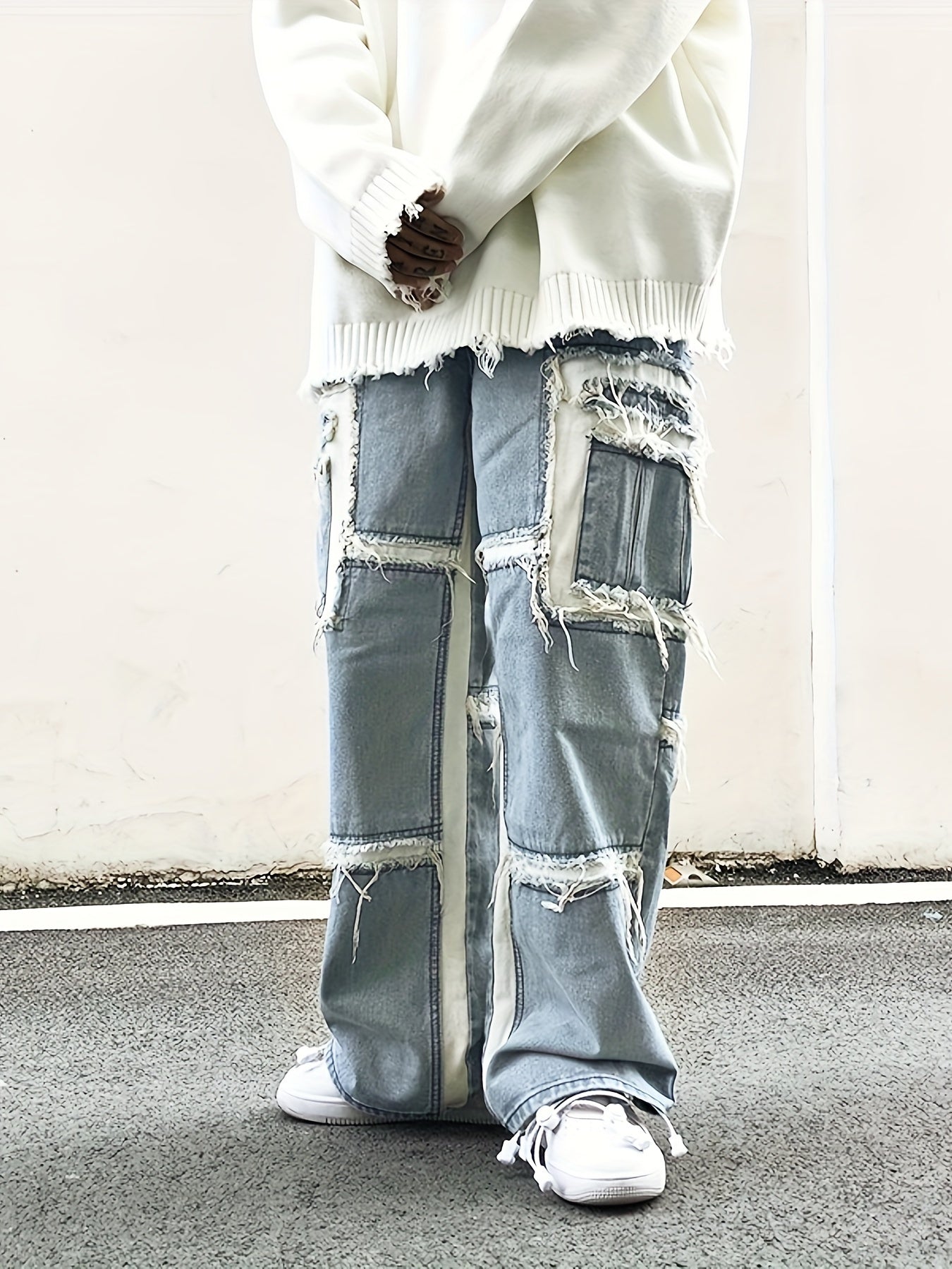 Loose Fit Straight Leg Jeans