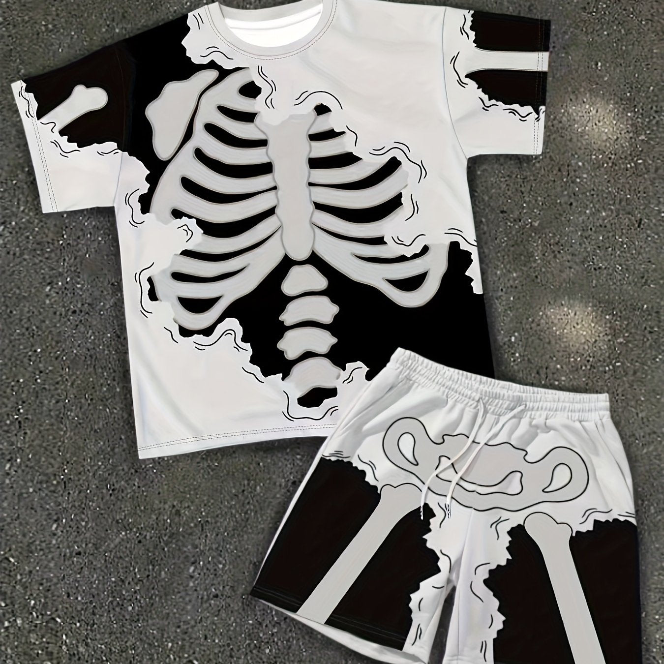 2pcs Men's T-Shirt and Shorts Set
