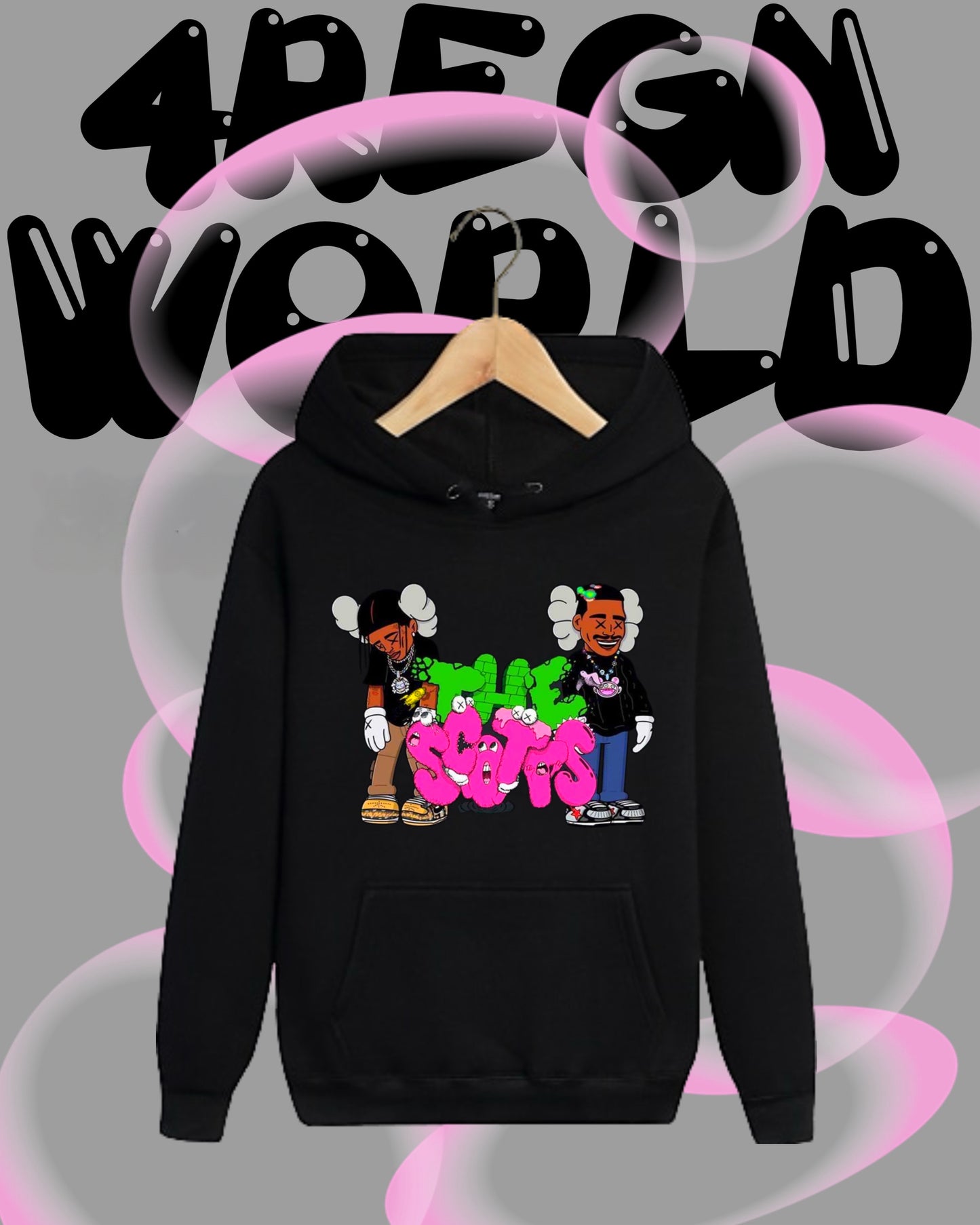 Graphic Hoodie The Scotts Travis Scott & Kid Cudi