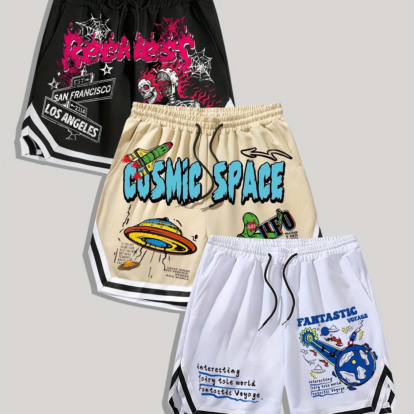 Men's Shorts 3pcs Set