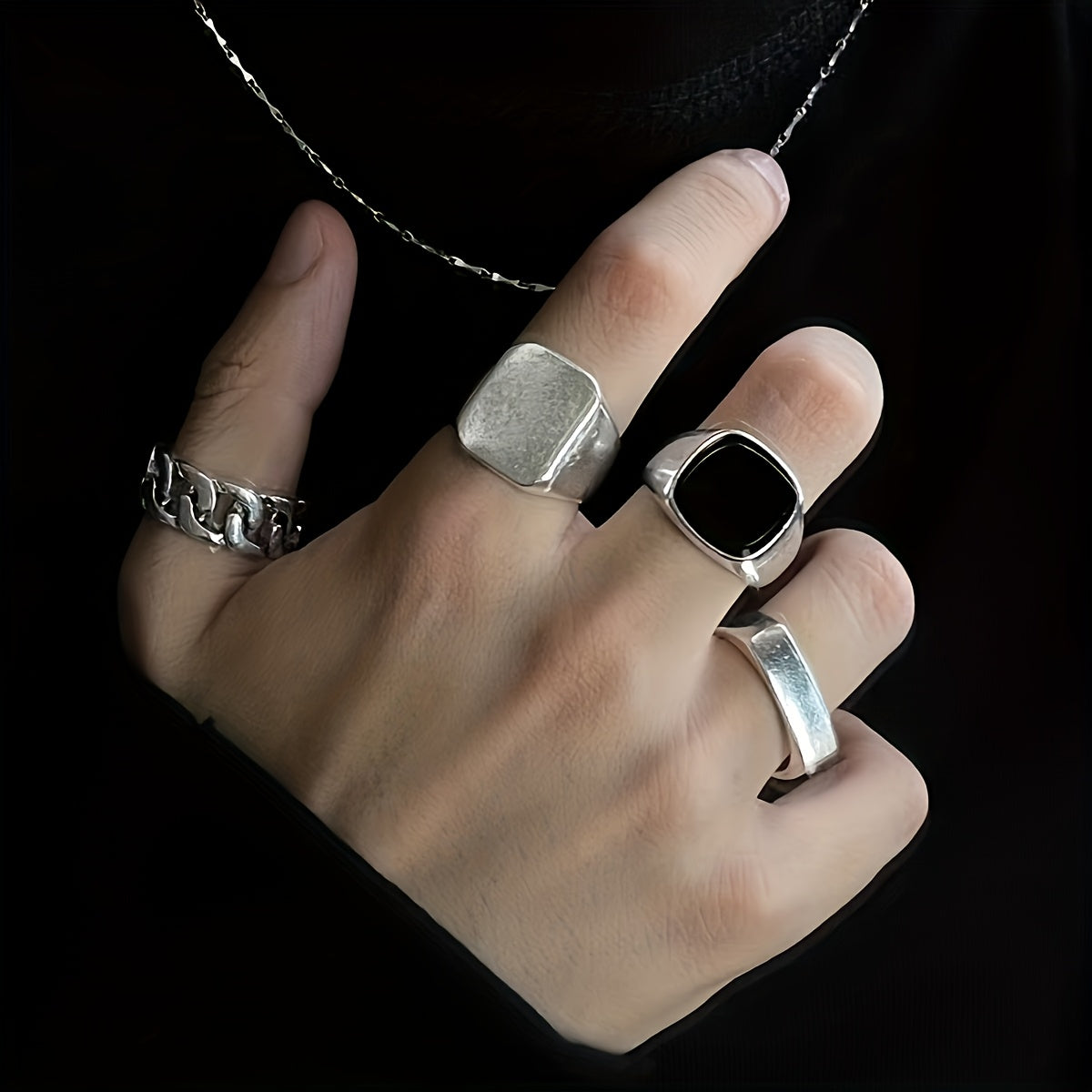Vintage 4pcs Rings