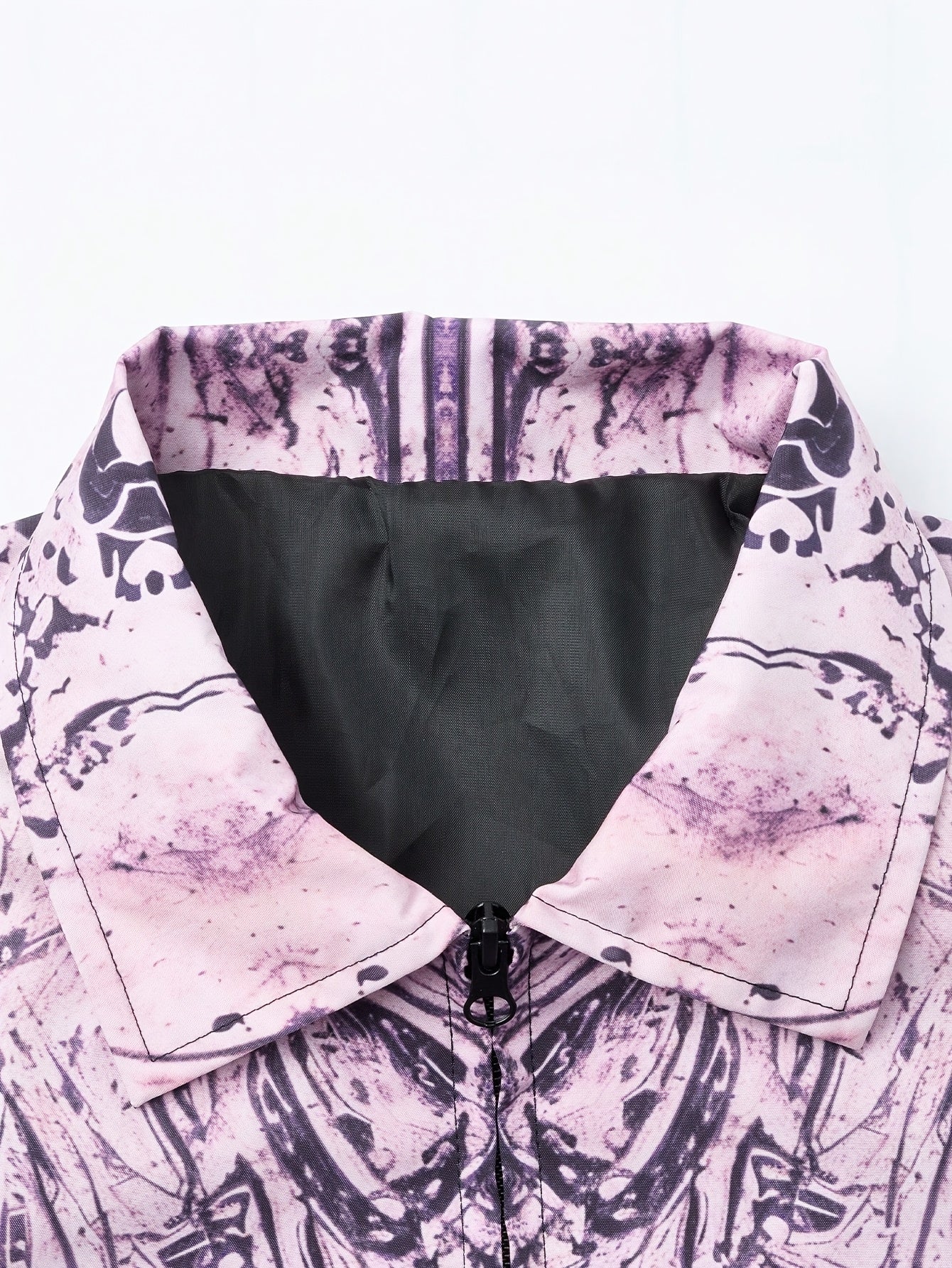 Skeleton Print apel Collar Jacket