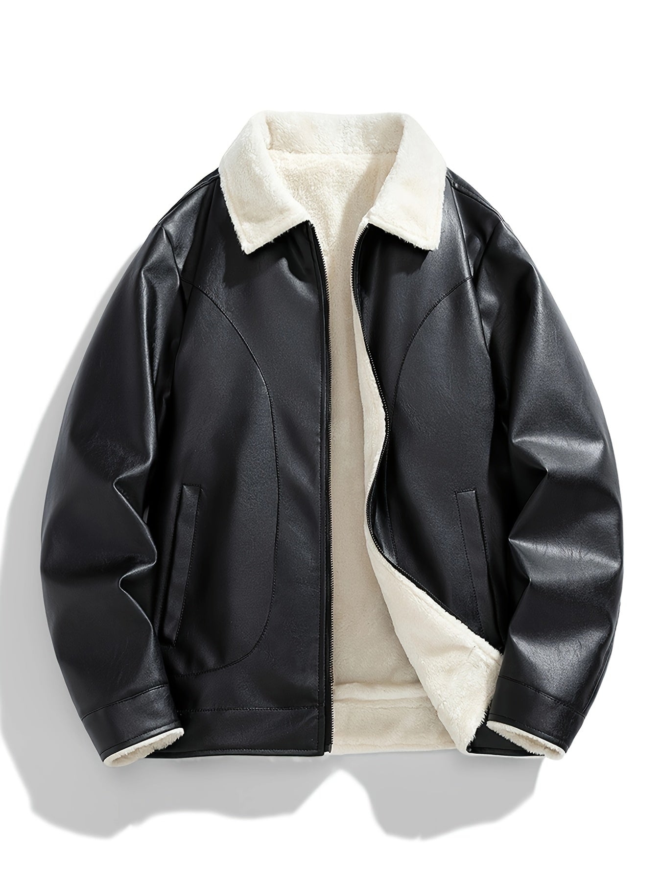 Men's Fashion Casual Versatile Fleece-Lined Jacket