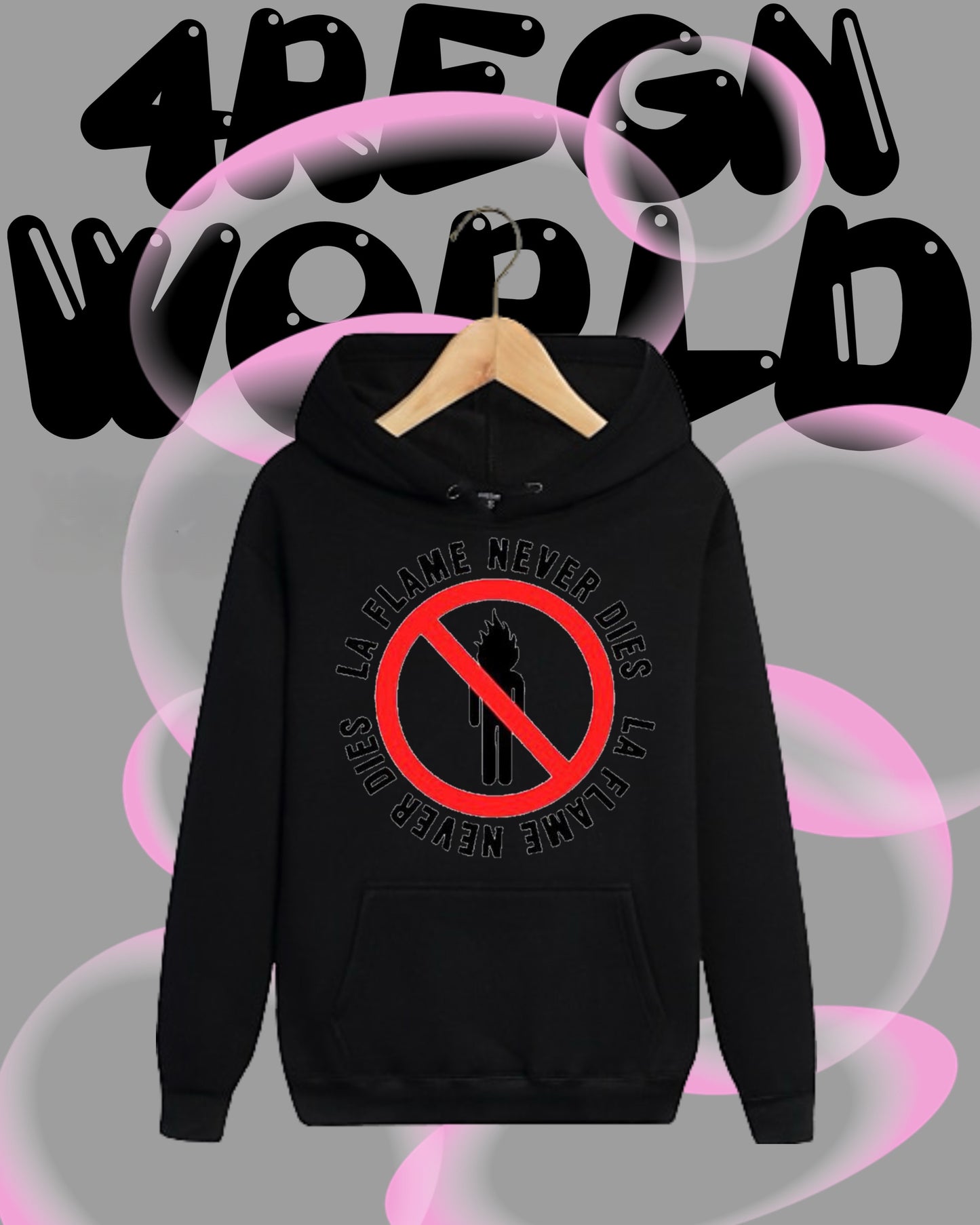 Graphic Hoodie La Flame Travis Scott