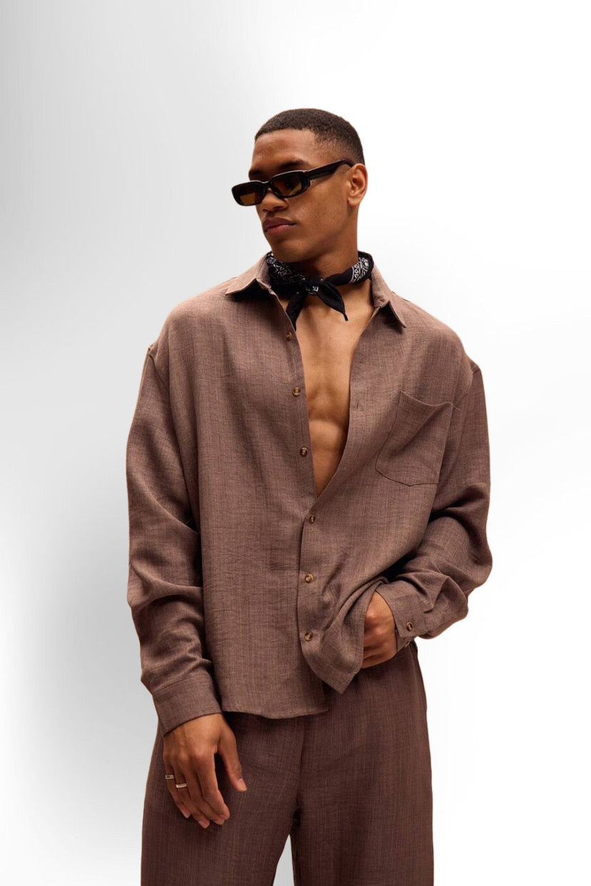 Long Sleeved Linen Shirt