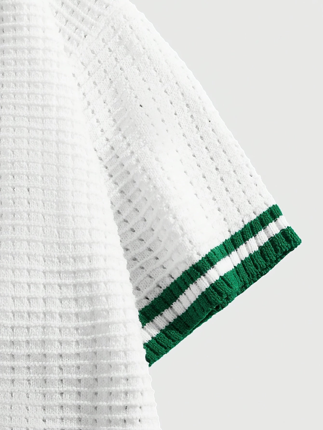 Men's Casual Short Sleeve Knit Sweater