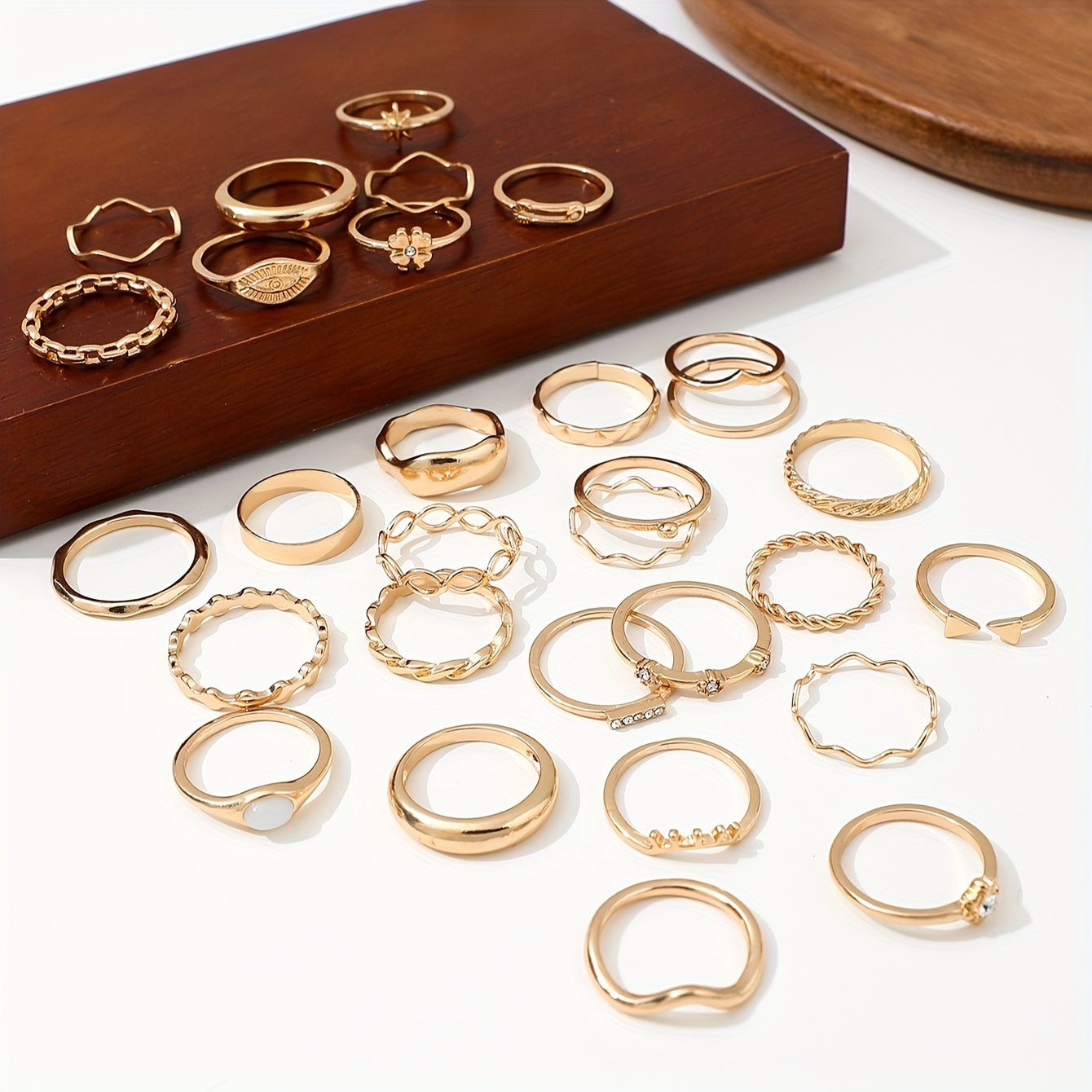 30pcs Alloy Iron Ring Set