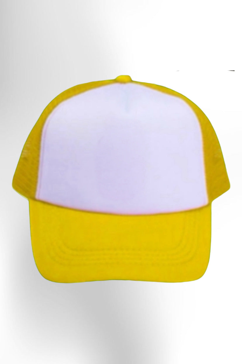 CUSTOM TRUCKER CAP - Yellow