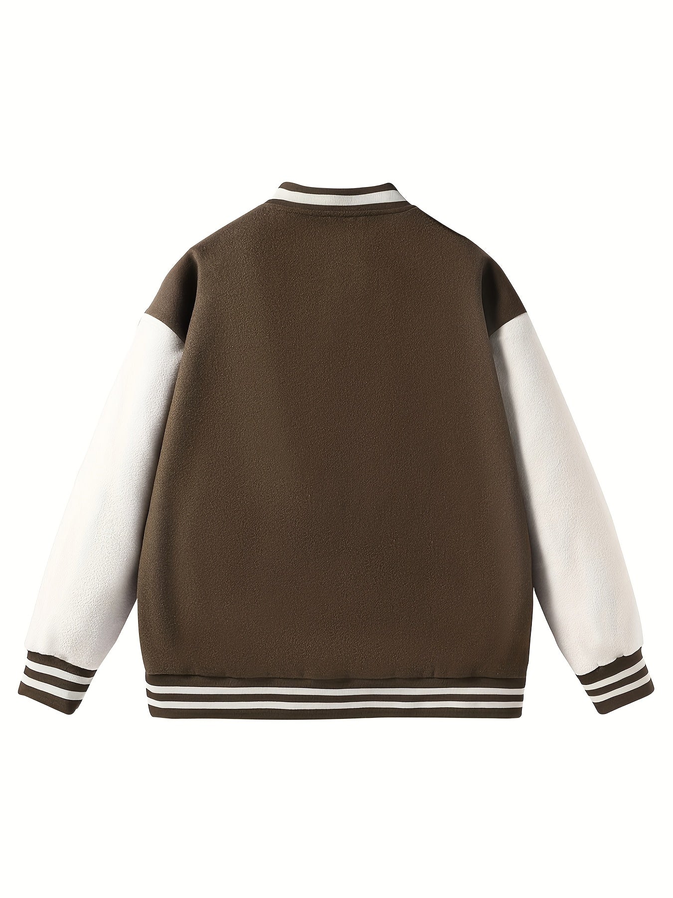 Two Tone Color Baseball Jacket