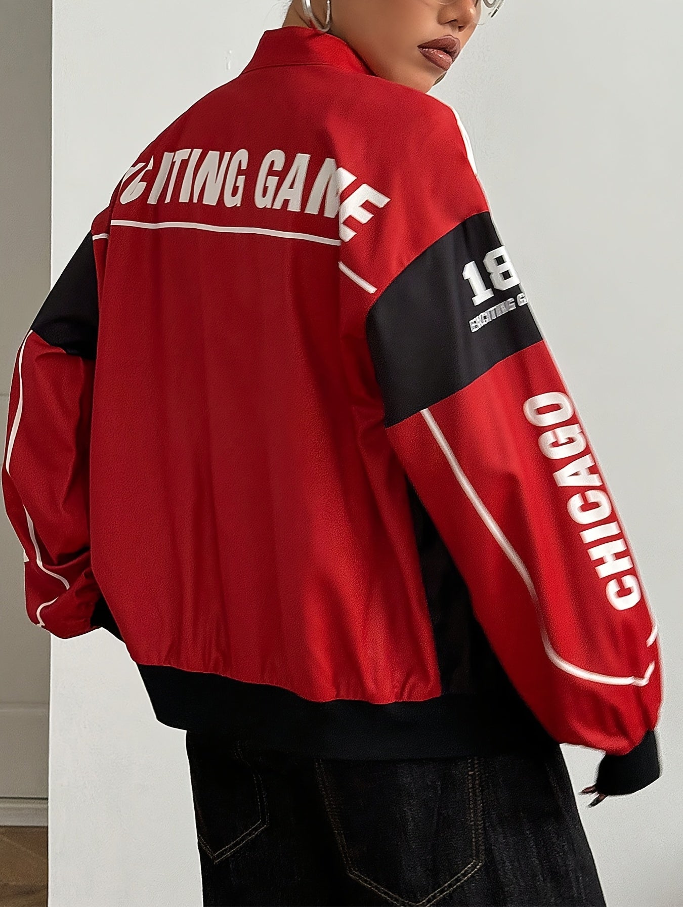 Women'S Vintage-Inspired Bomber Jacket