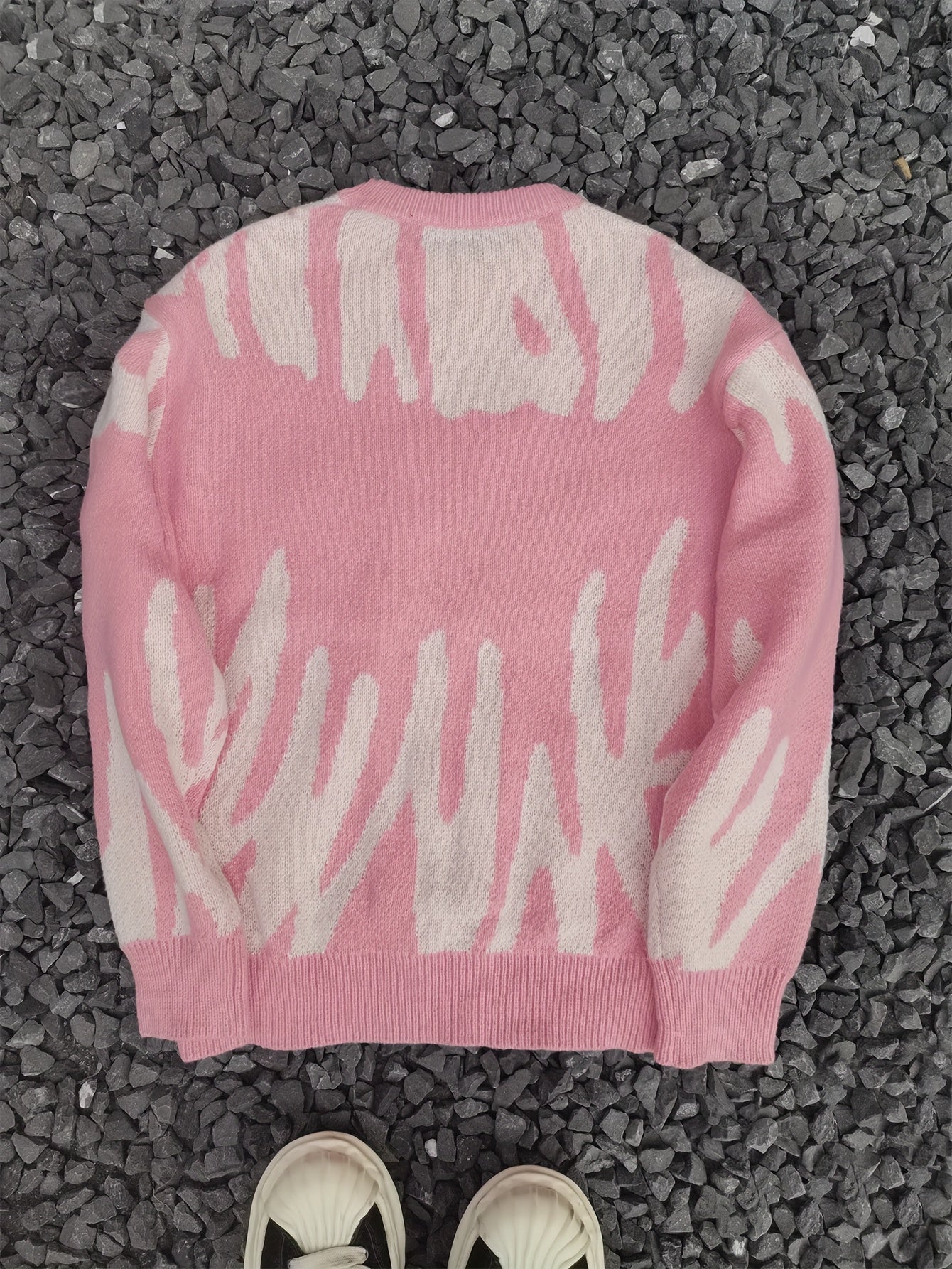 Zebra Print Pullover Sweater