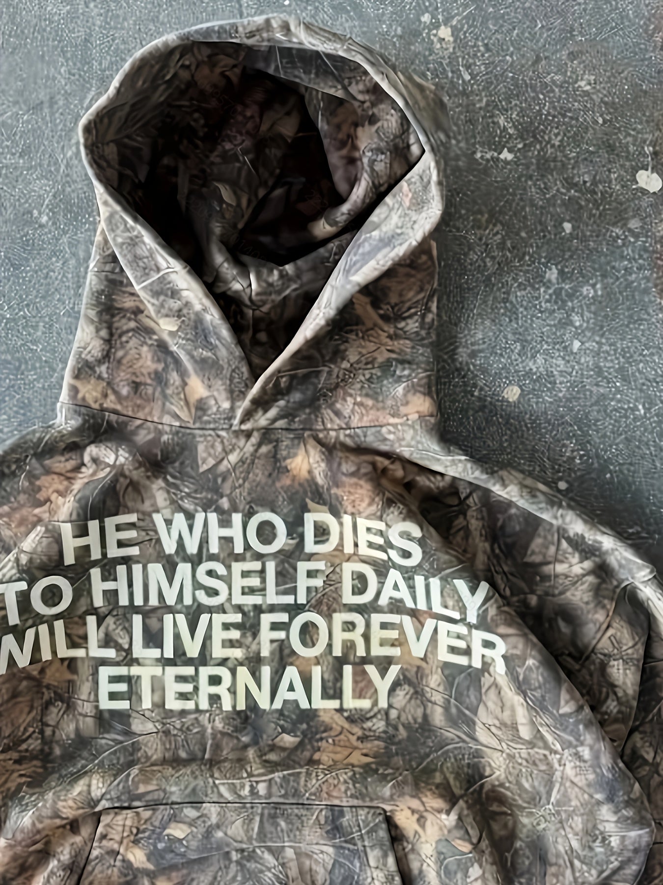 Camouflage Print Hoodie