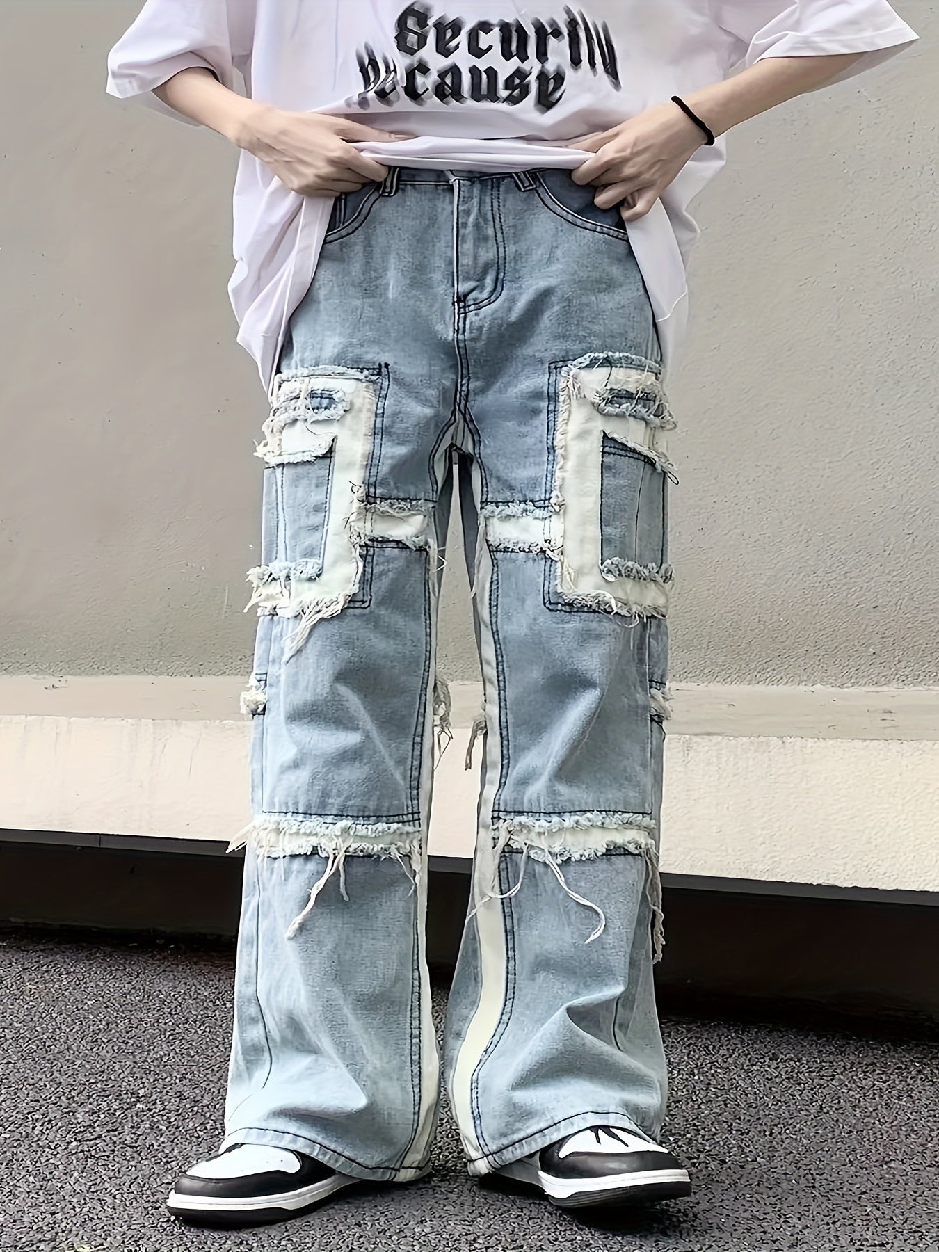 Loose Fit Straight Leg Jeans