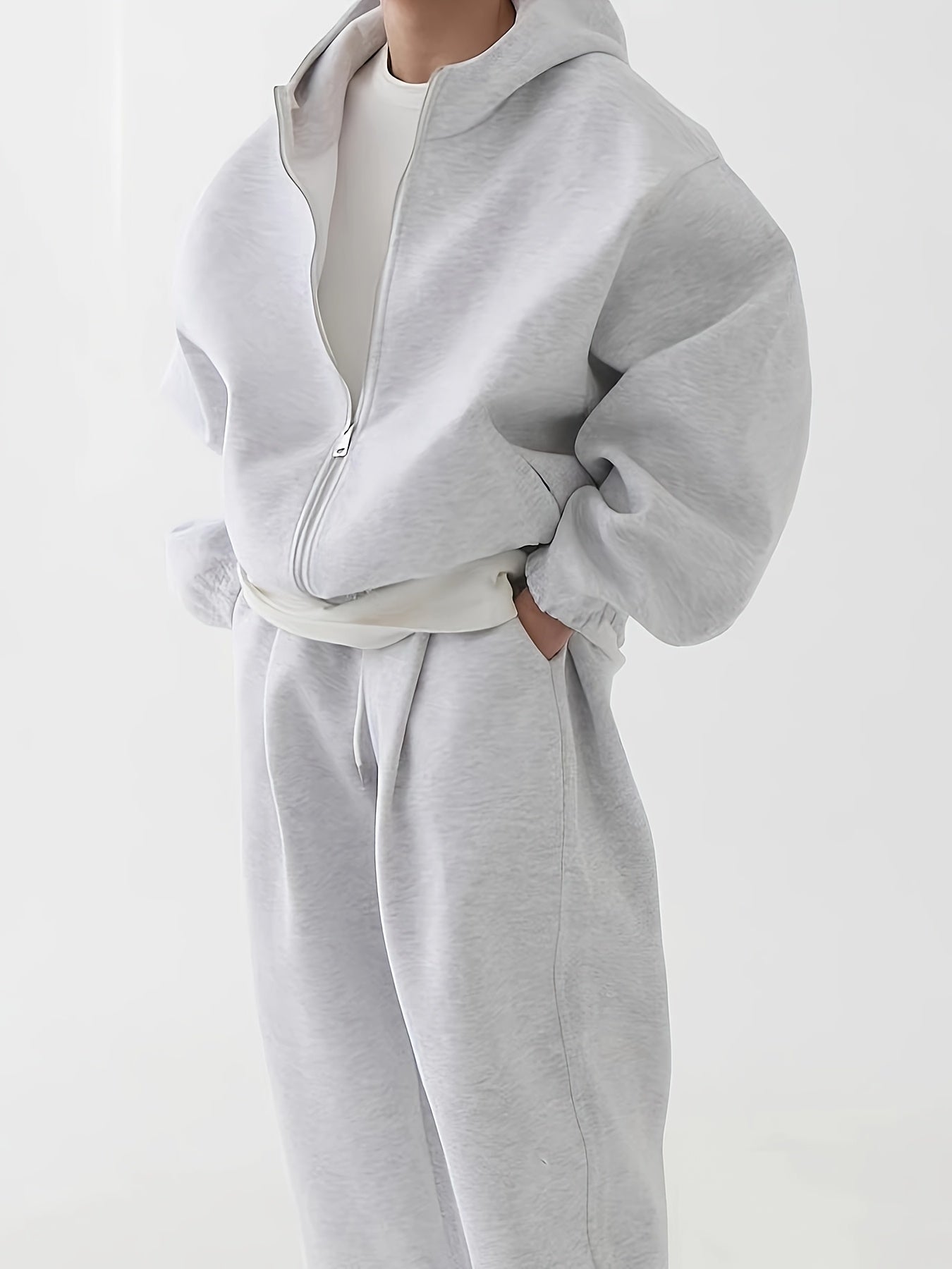 Men's Hooded Sweatshirt and Pants Set