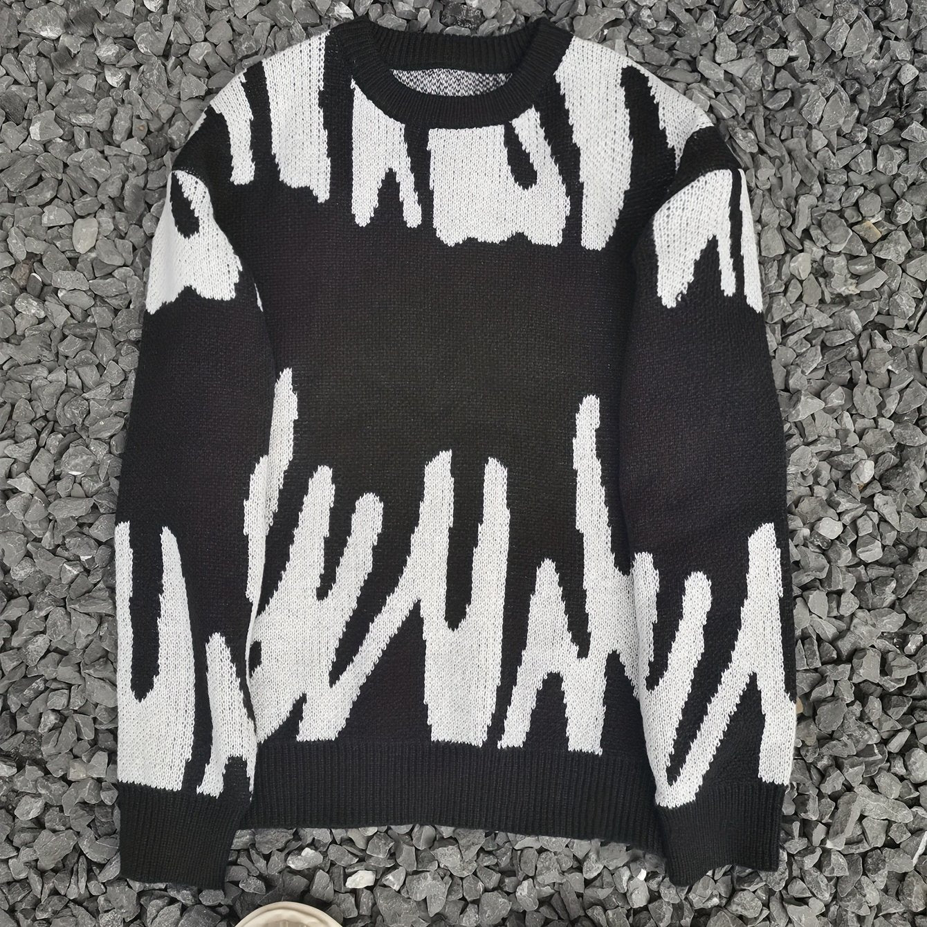 Zebra Print Pullover Sweater