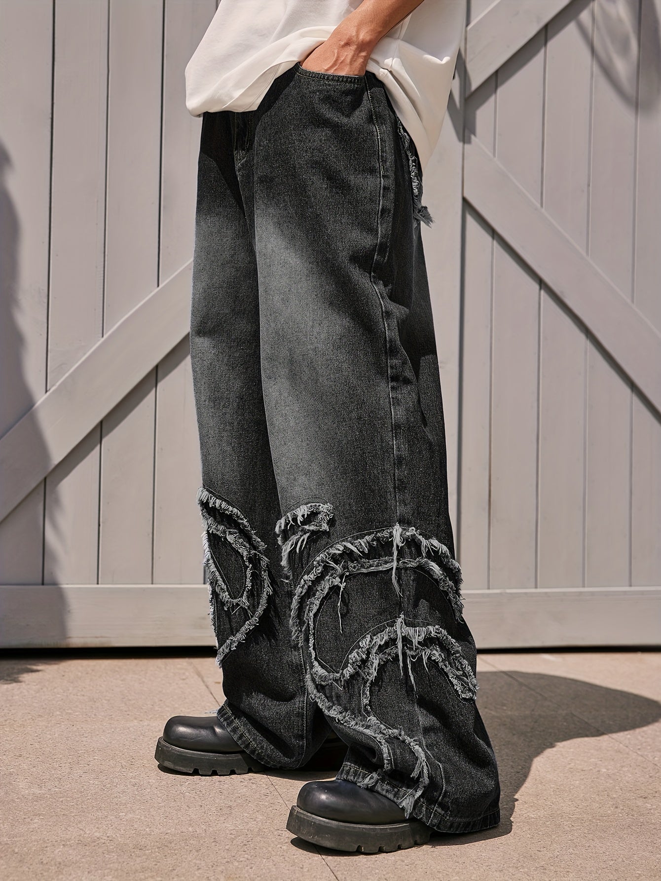 Black Denim Trousers