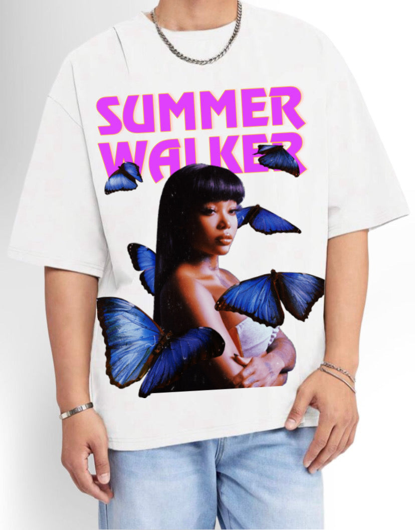 SUMMER WALKER BUTTERFLY OVERSIZED TEE