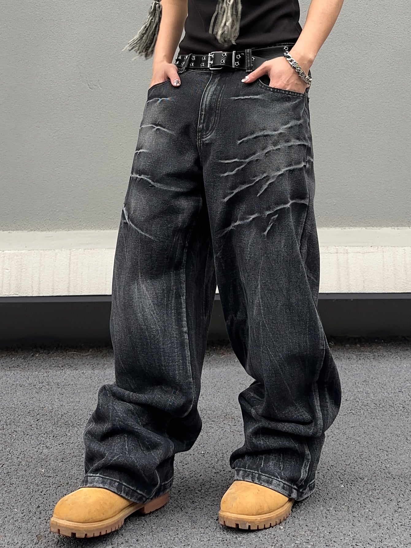 Men's Vintage Washed Jeans