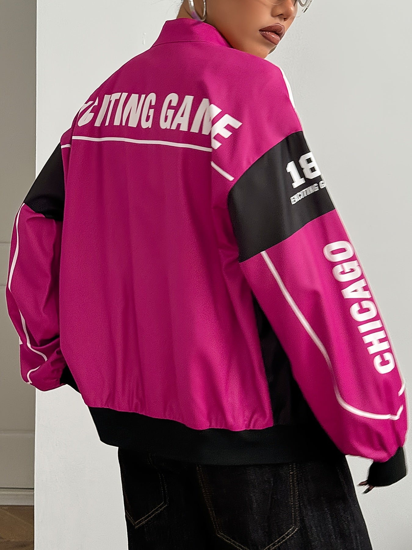 Women'S Vintage-Inspired Bomber Jacket