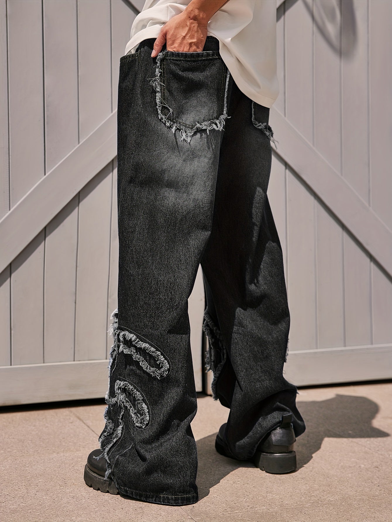 Black Denim Trousers