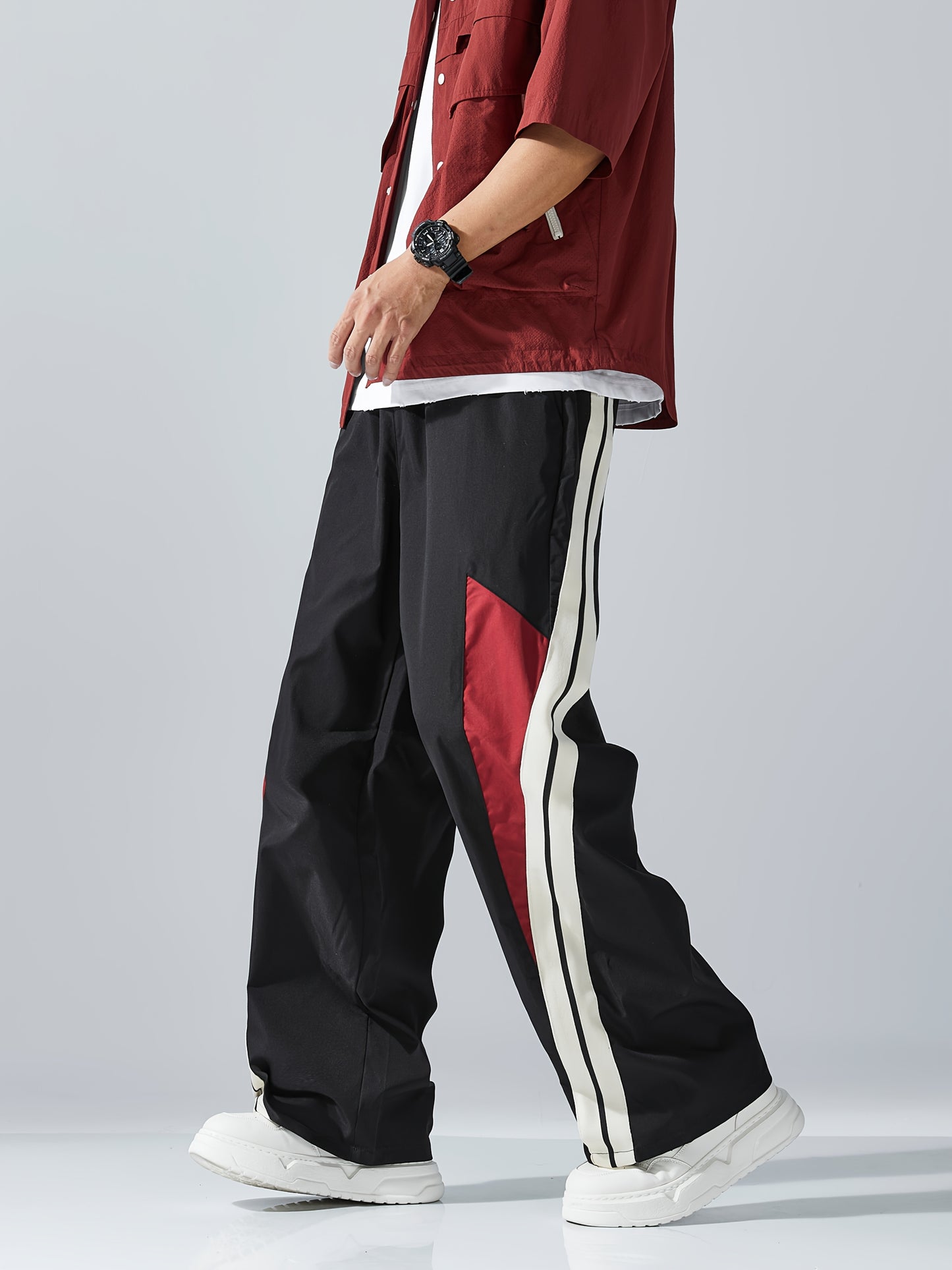 Casual Loose-Fit Straight-Leg Pants