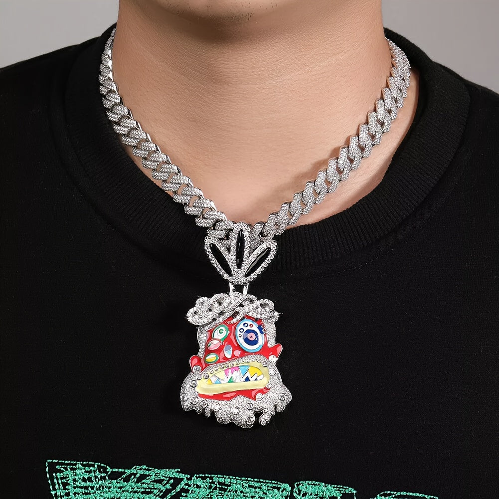 Colorful Enamel Pendant Necklace