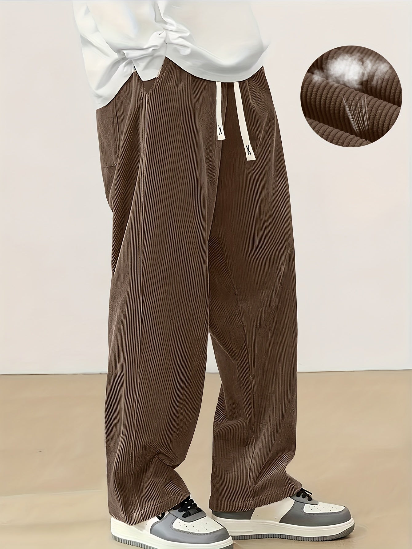 Corduroy Loose Fit Joggers