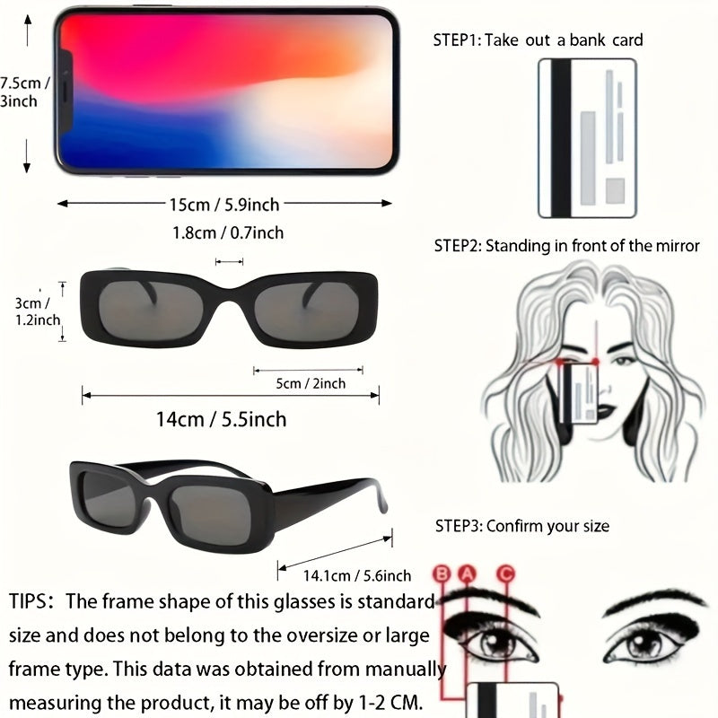 6pcs Women'S Fashion Glasses Set