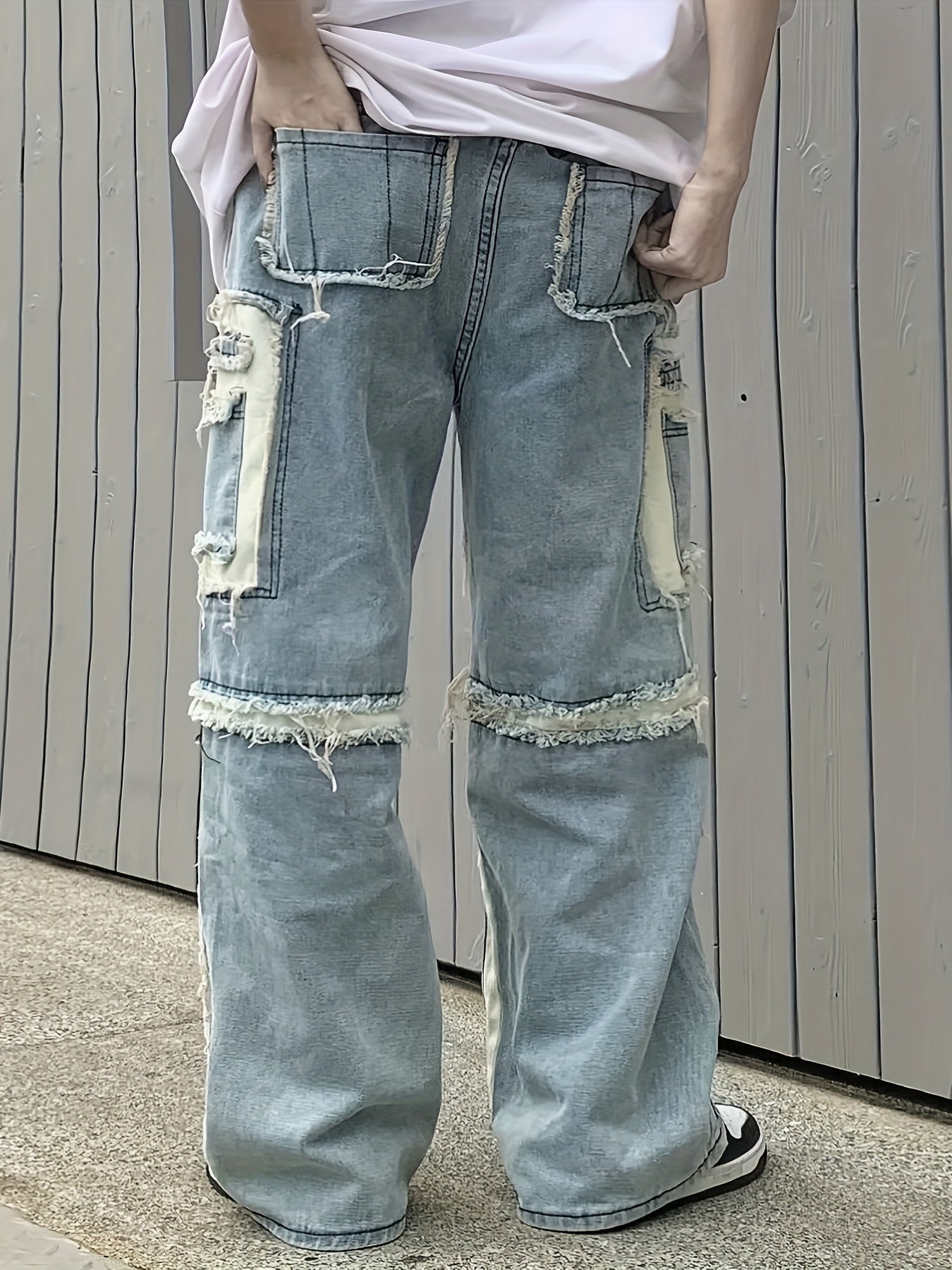 Loose Fit Straight Leg Jeans