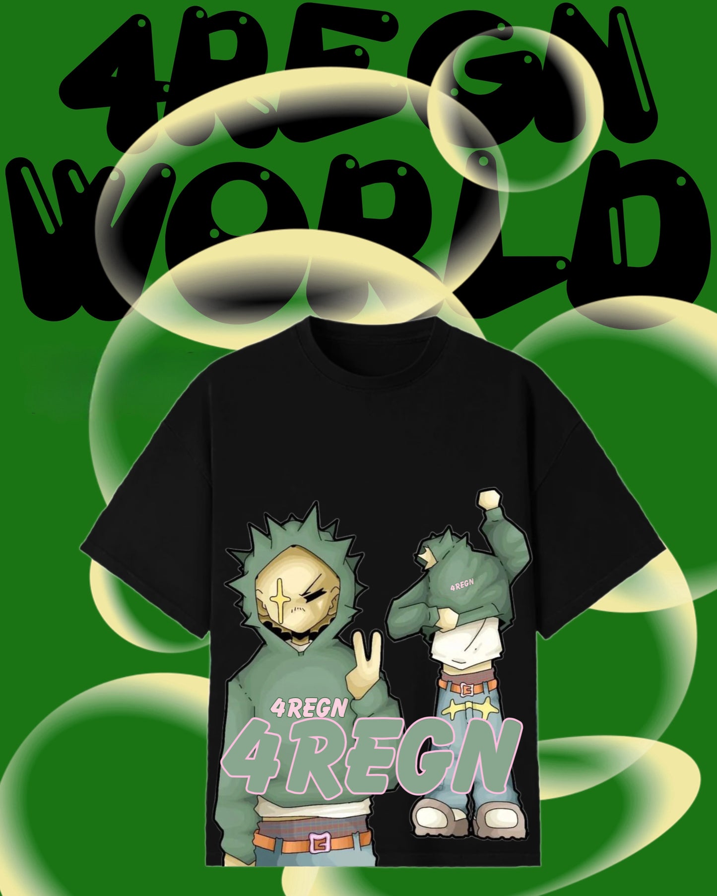 4REGN DEXIGN PRINTED TEE 20
