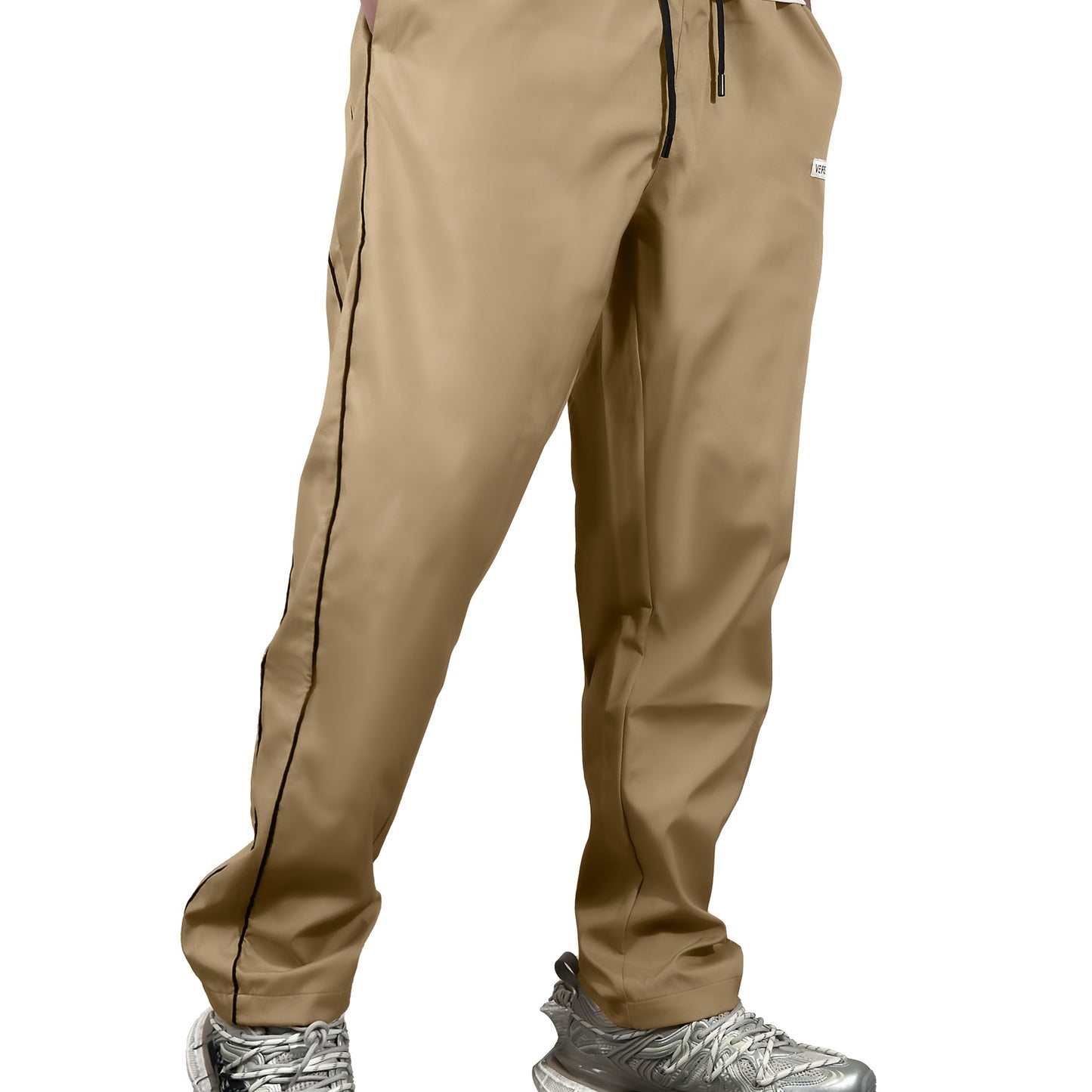 Long Straight Drawstring Pants