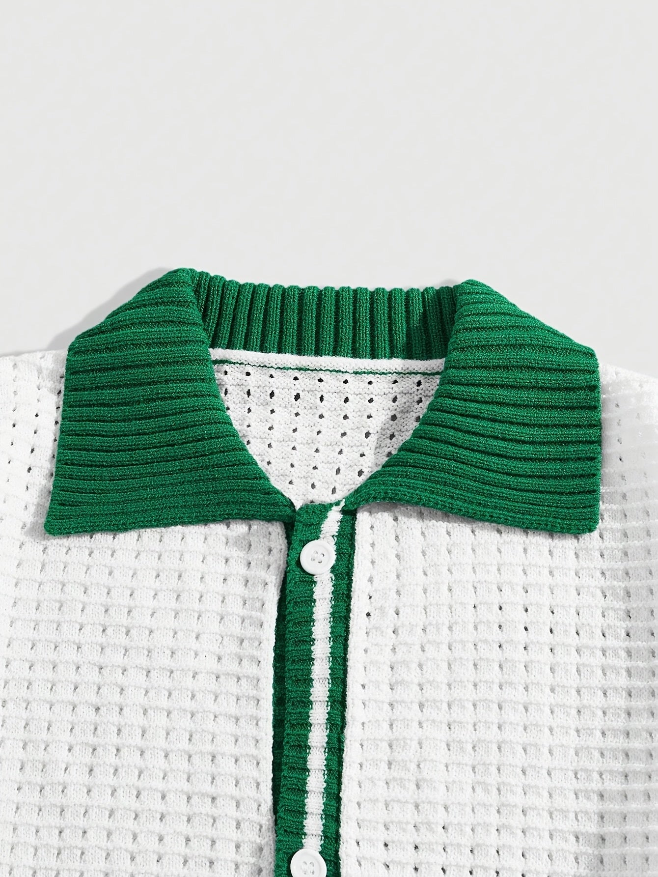 Men's Casual Short Sleeve Knit Sweater