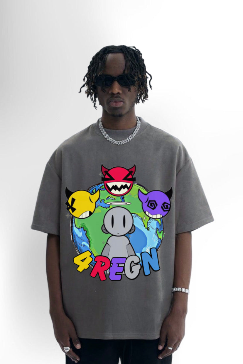 4REGN DEXIGN OVERSIZED PRINTED TEE 21