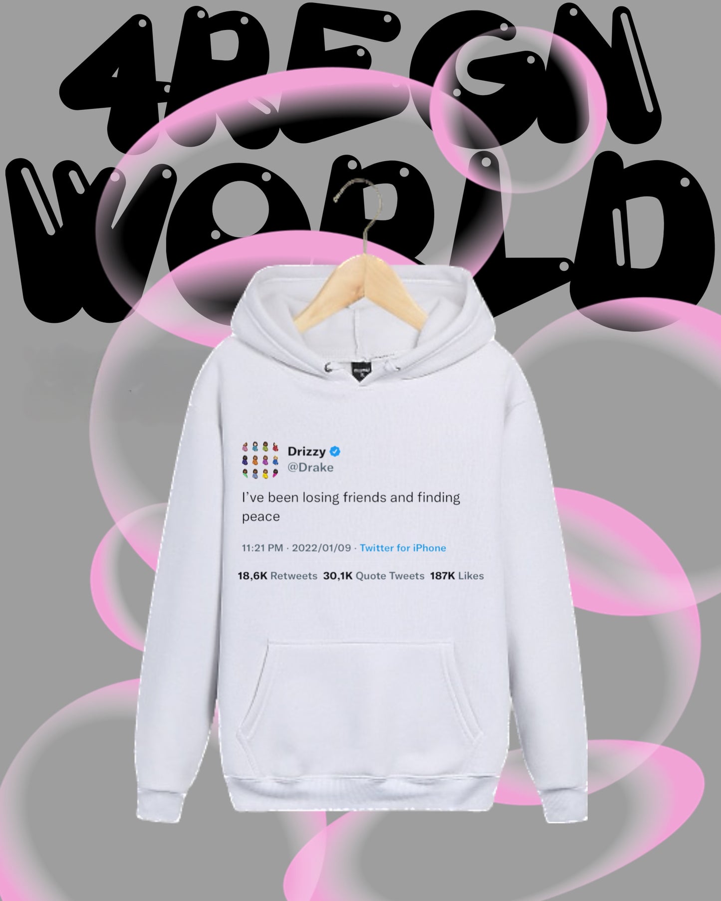 Graphic Hoodie Drake Tweet