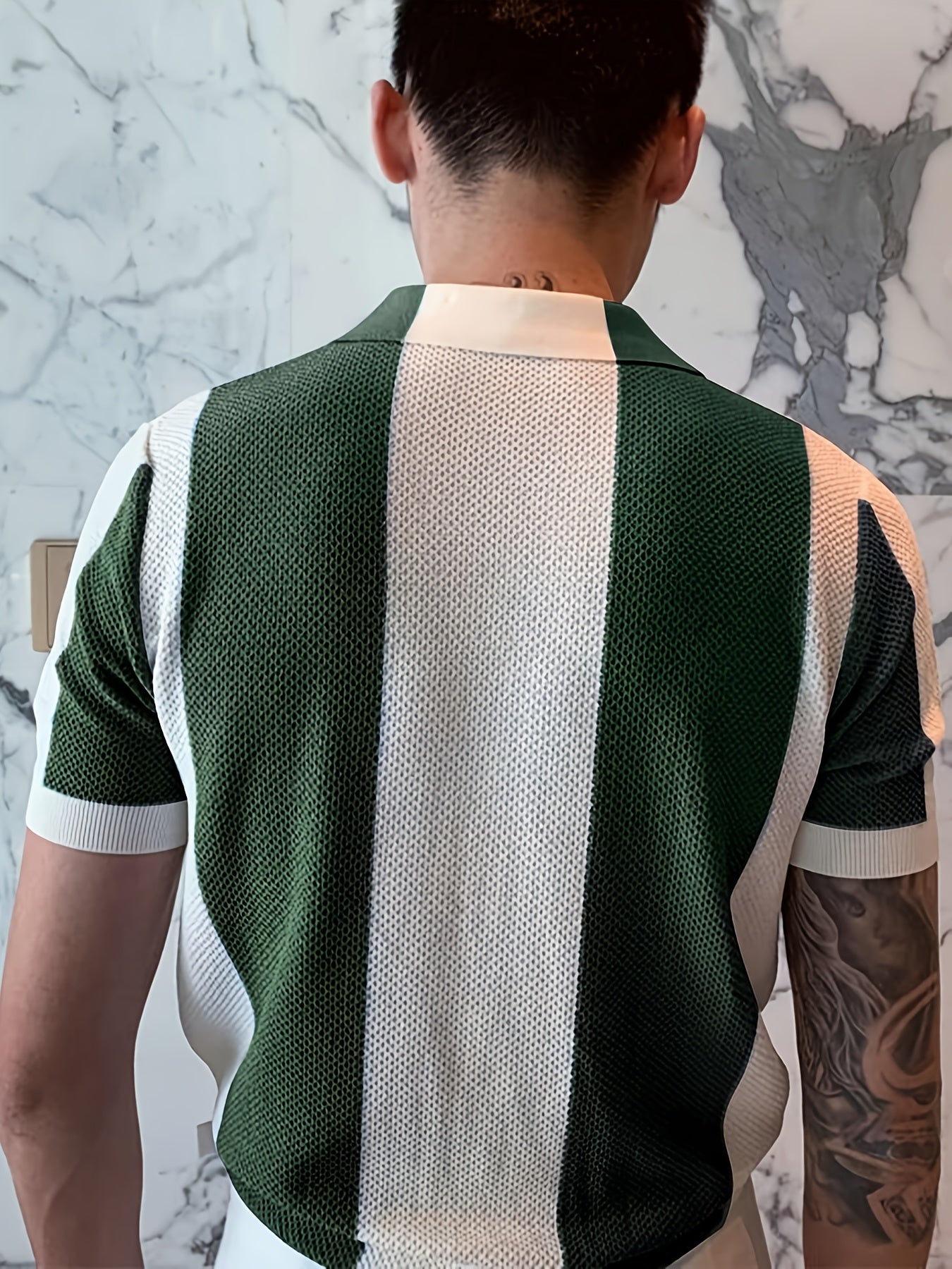 Men'S Casual Color Block Shirt
