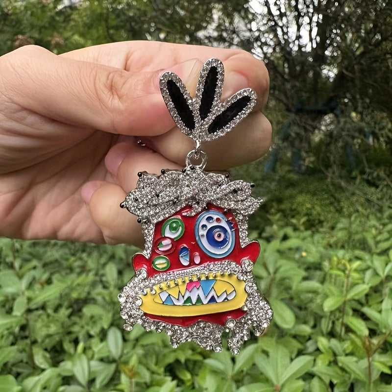 Colorful Enamel Pendant Necklace