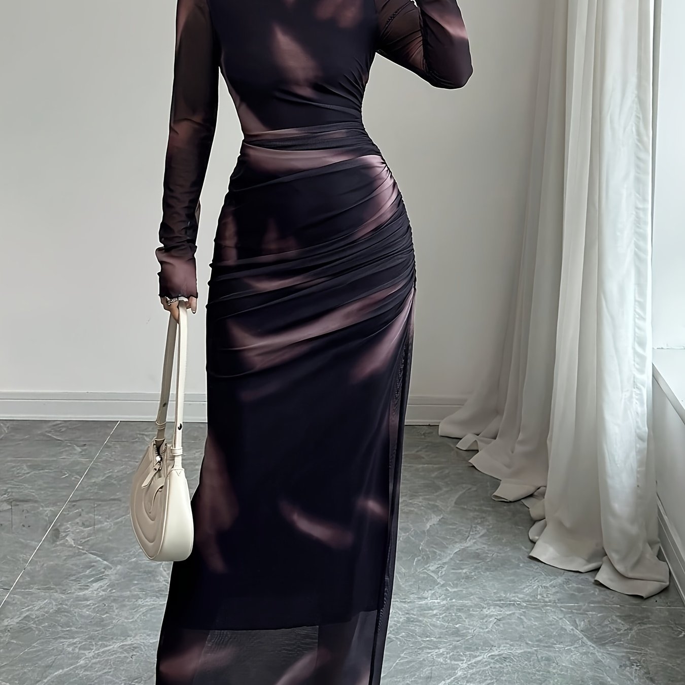 Women's Elegant Long Sleeve Dress