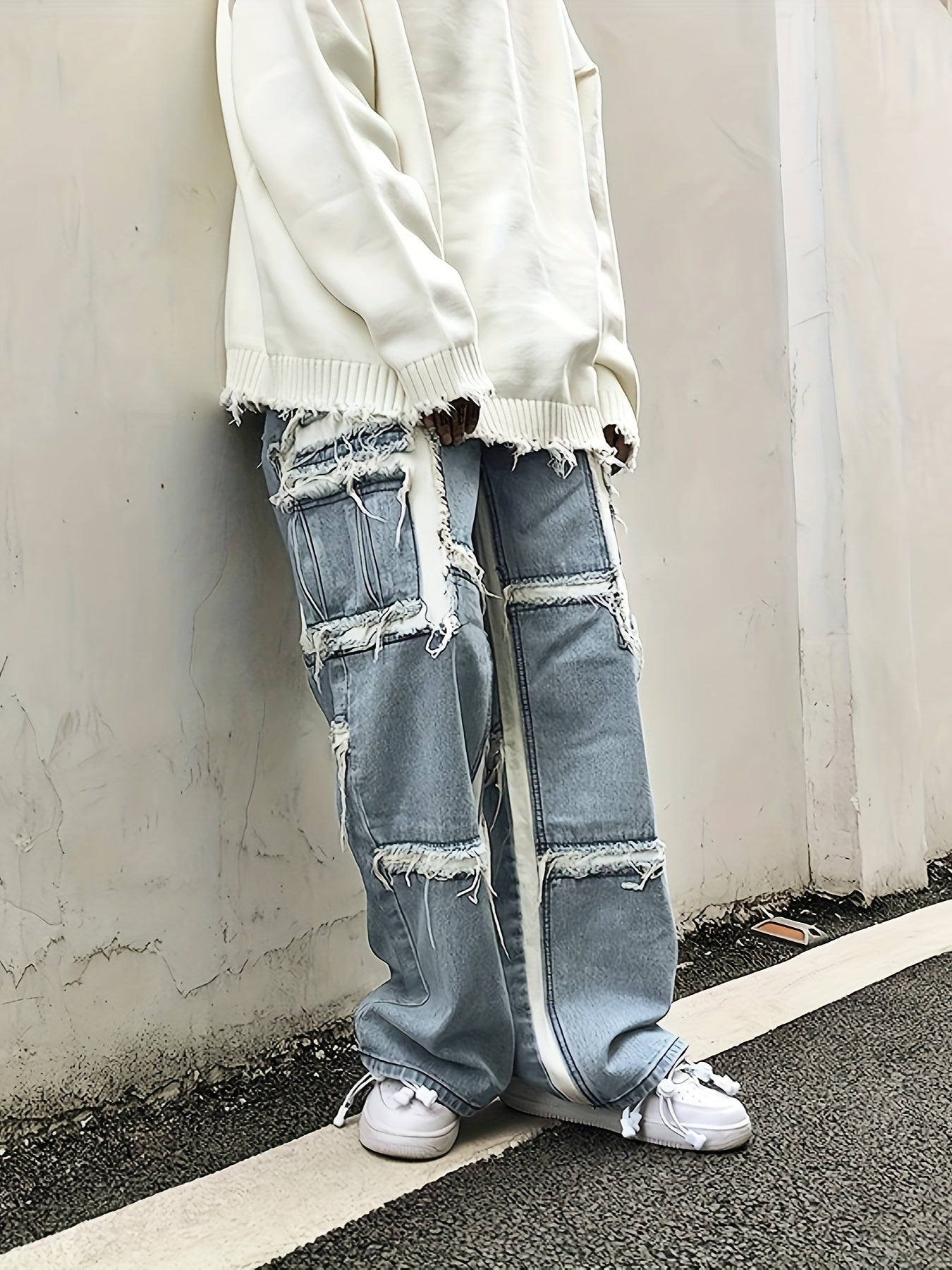 Loose Fit Straight Leg Jeans