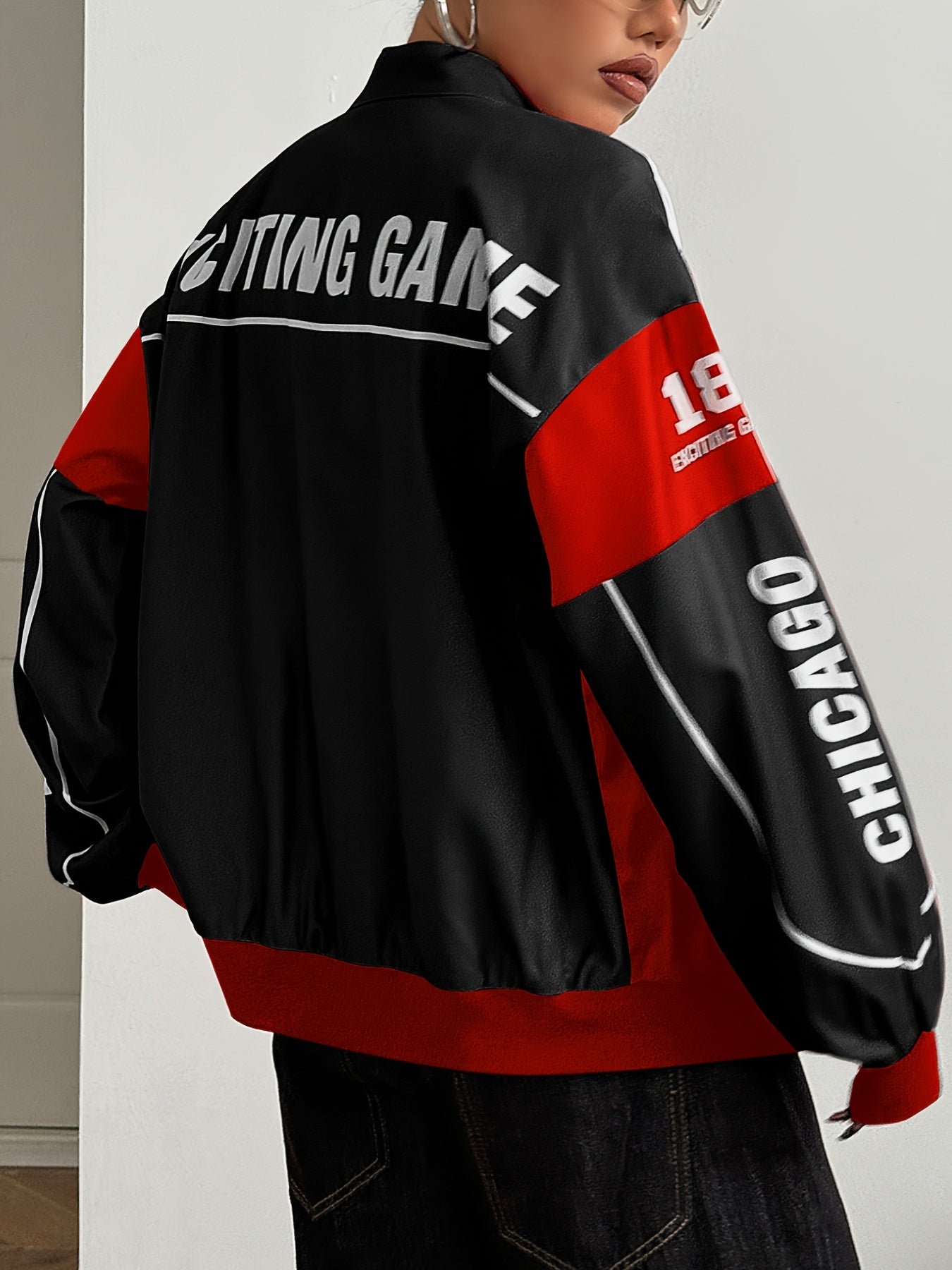 Women'S Vintage-Inspired Bomber Jacket