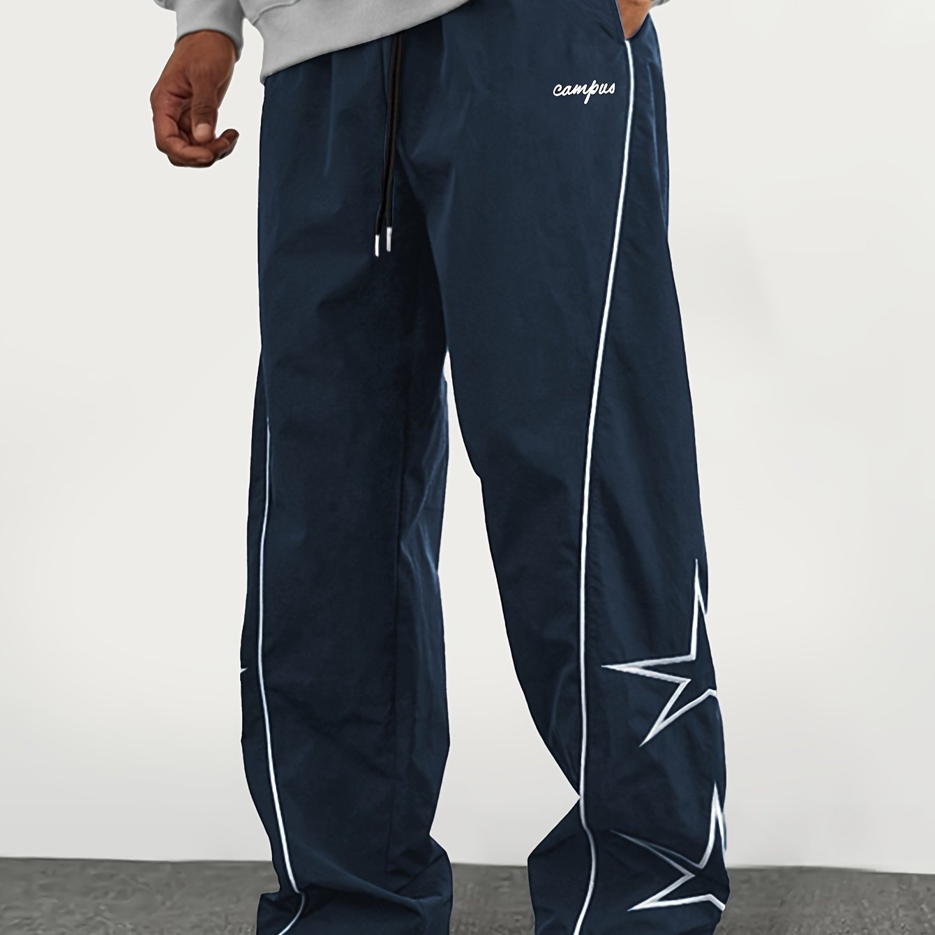 Casual Embroidered Star Trackpants